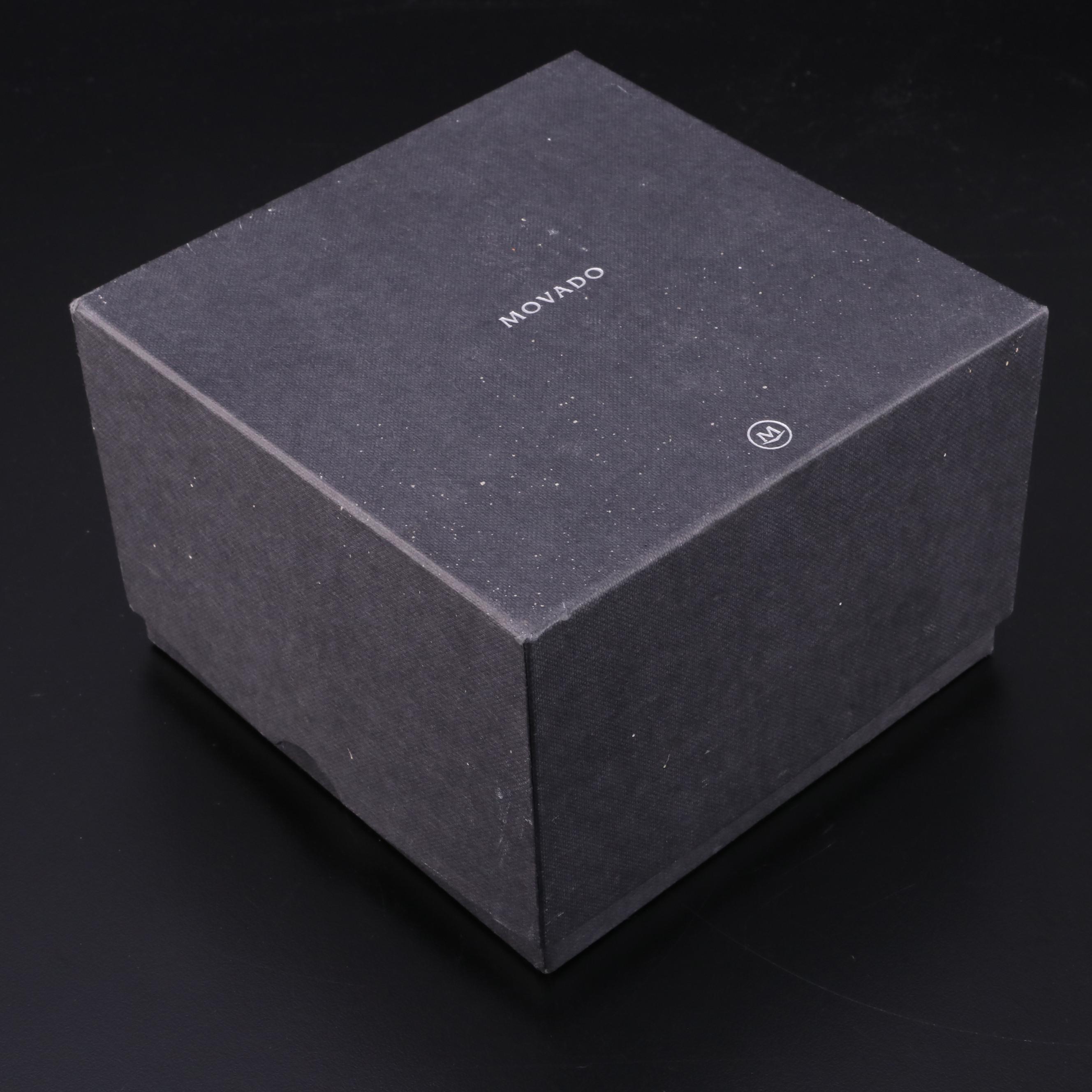 Movado Crystal Quartz Desk Clock with Museum Dial