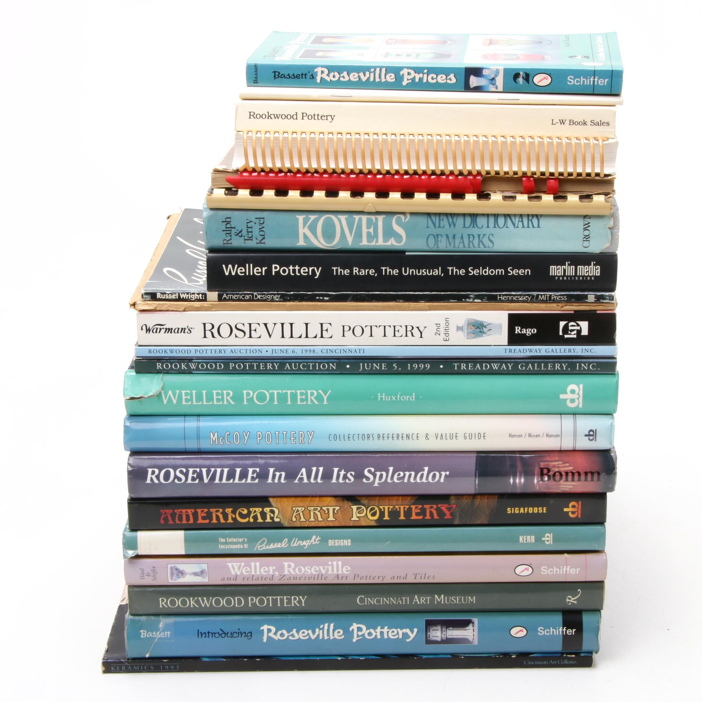 Collectible Ceramic and Pottery Books Including "American Art Pottery"