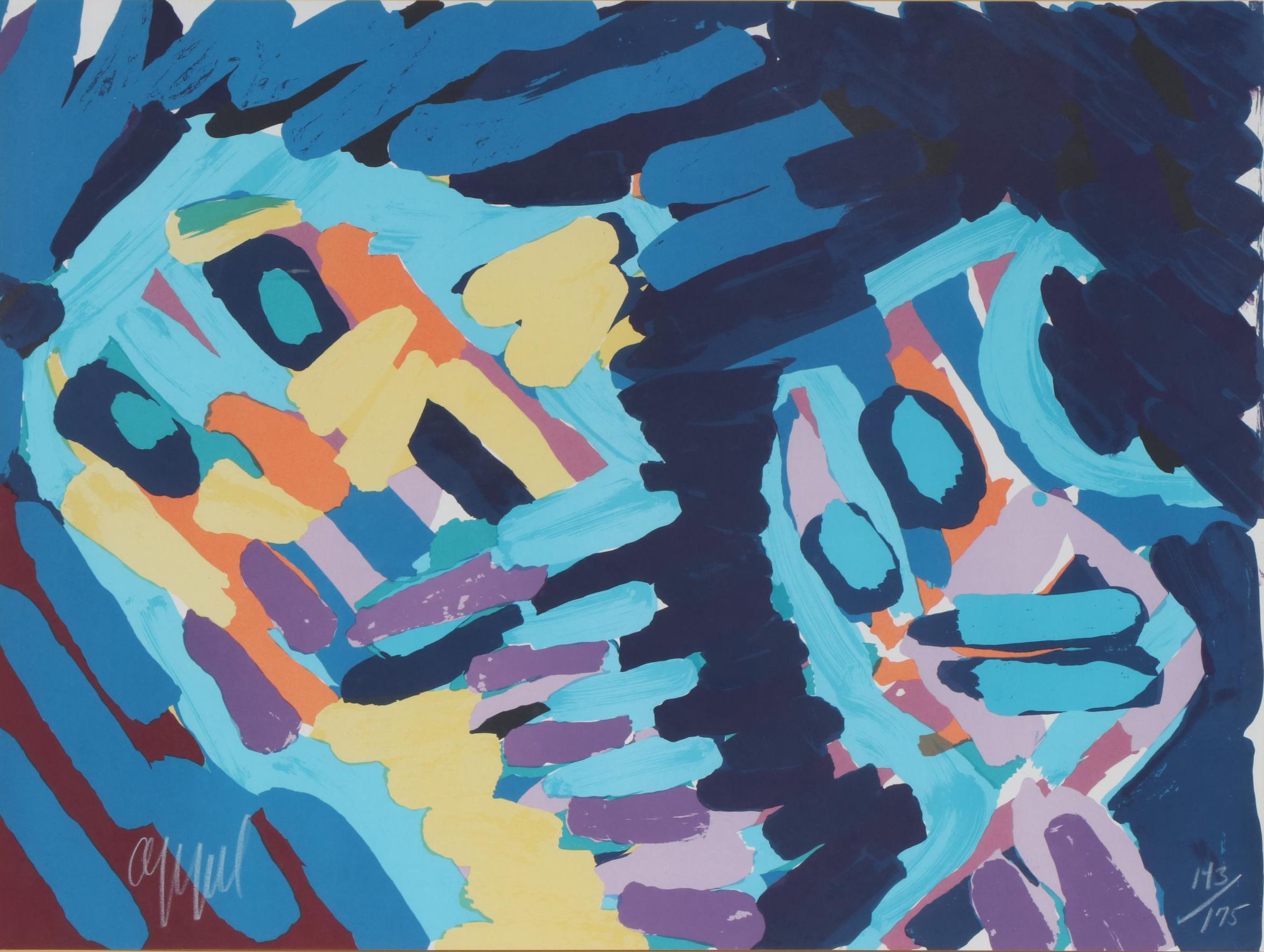 Karel Appel Lithograph "Moving in the Night", 1978