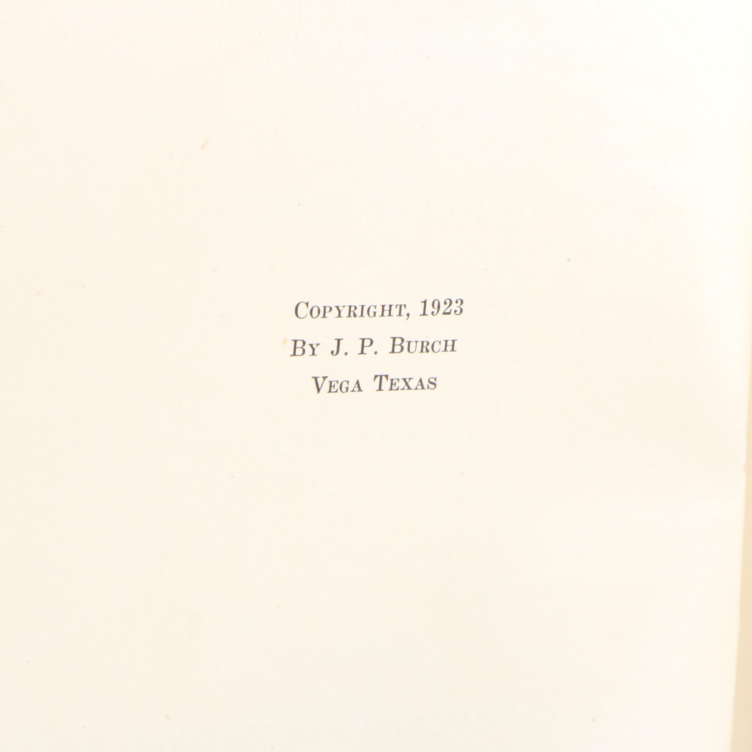 1923 "Charles W. Quantrell: A History of His Guerrilla Warfare" by John Burch