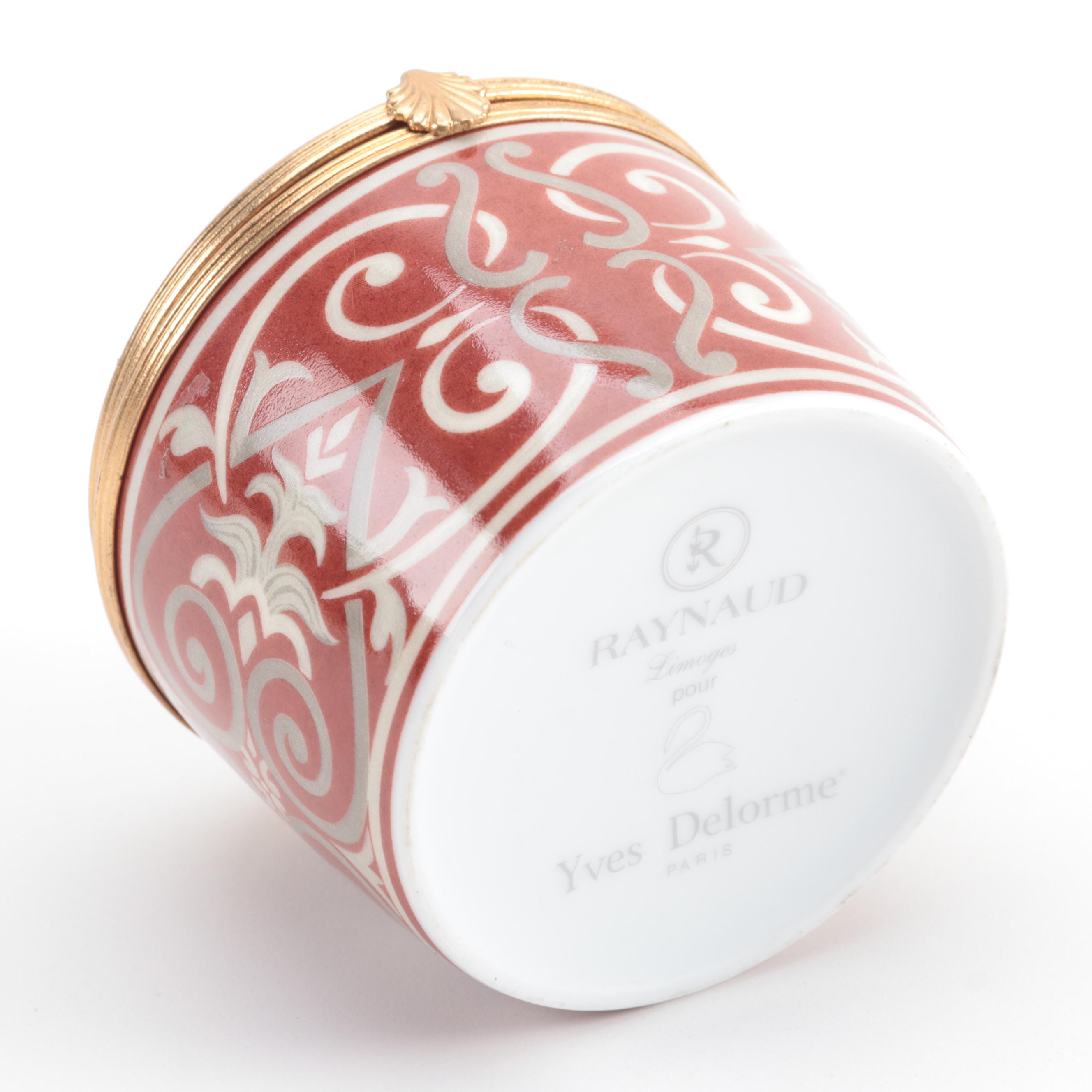 Hand-Painted Raynaud Porcelain Limoges Box