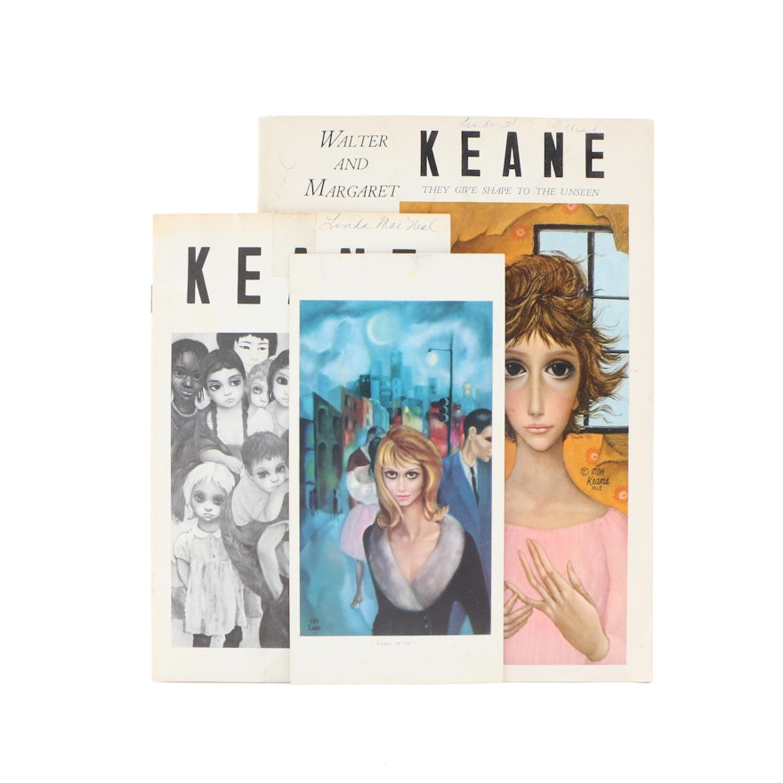 1963 "Walter and Margaret Keane" by Forrest Shelby with Other Ephemera