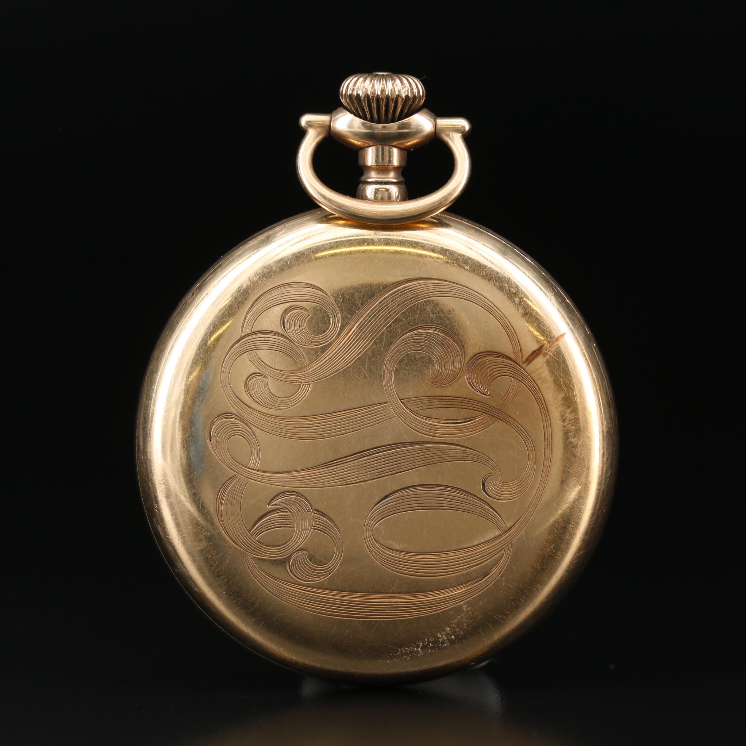 1898 Elgin Railroad Grade Gold Filled Pocket Watch