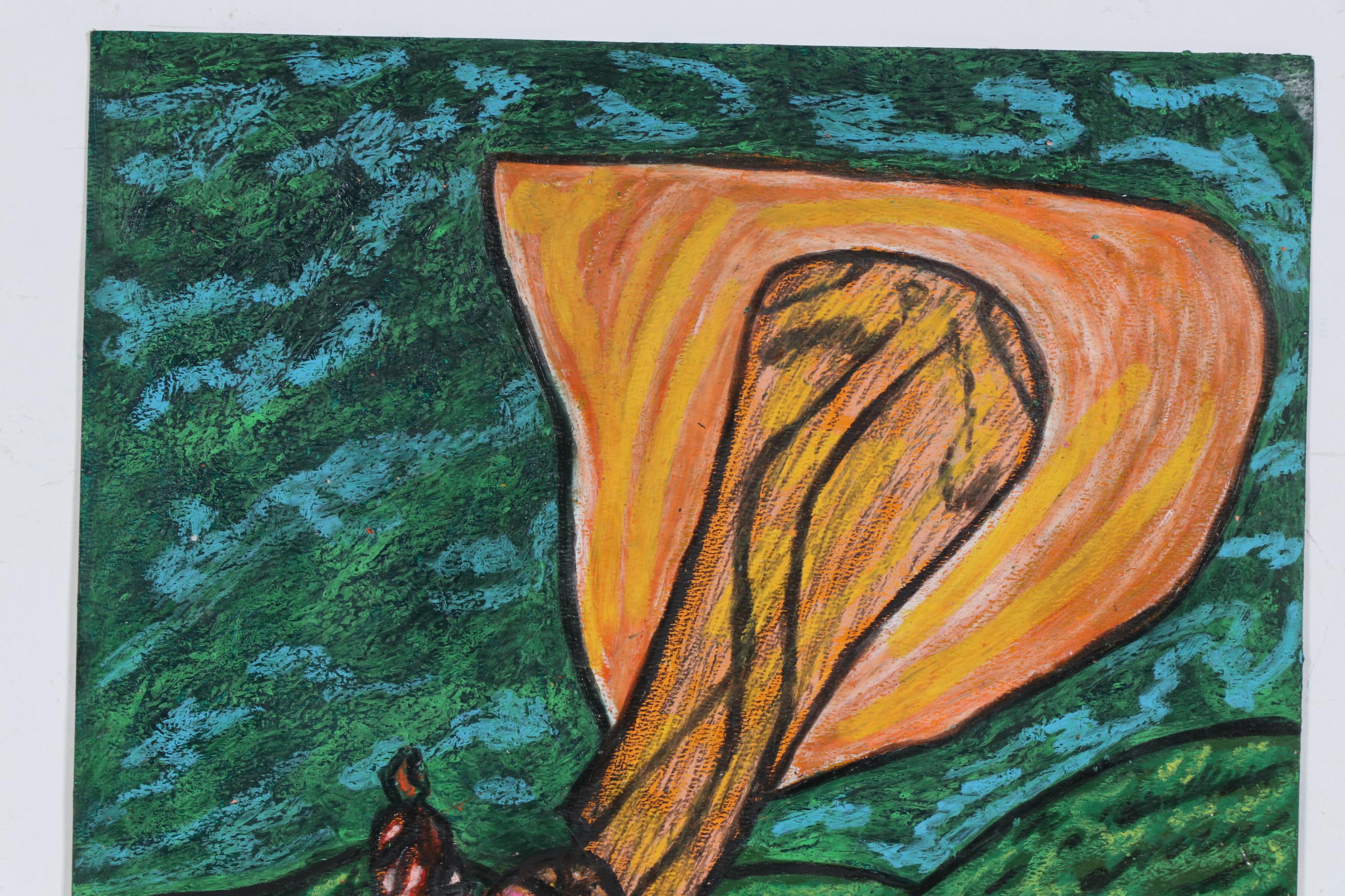 Anthony Joseph Salvatore Mixed Media Painting "PS. 66", 1984