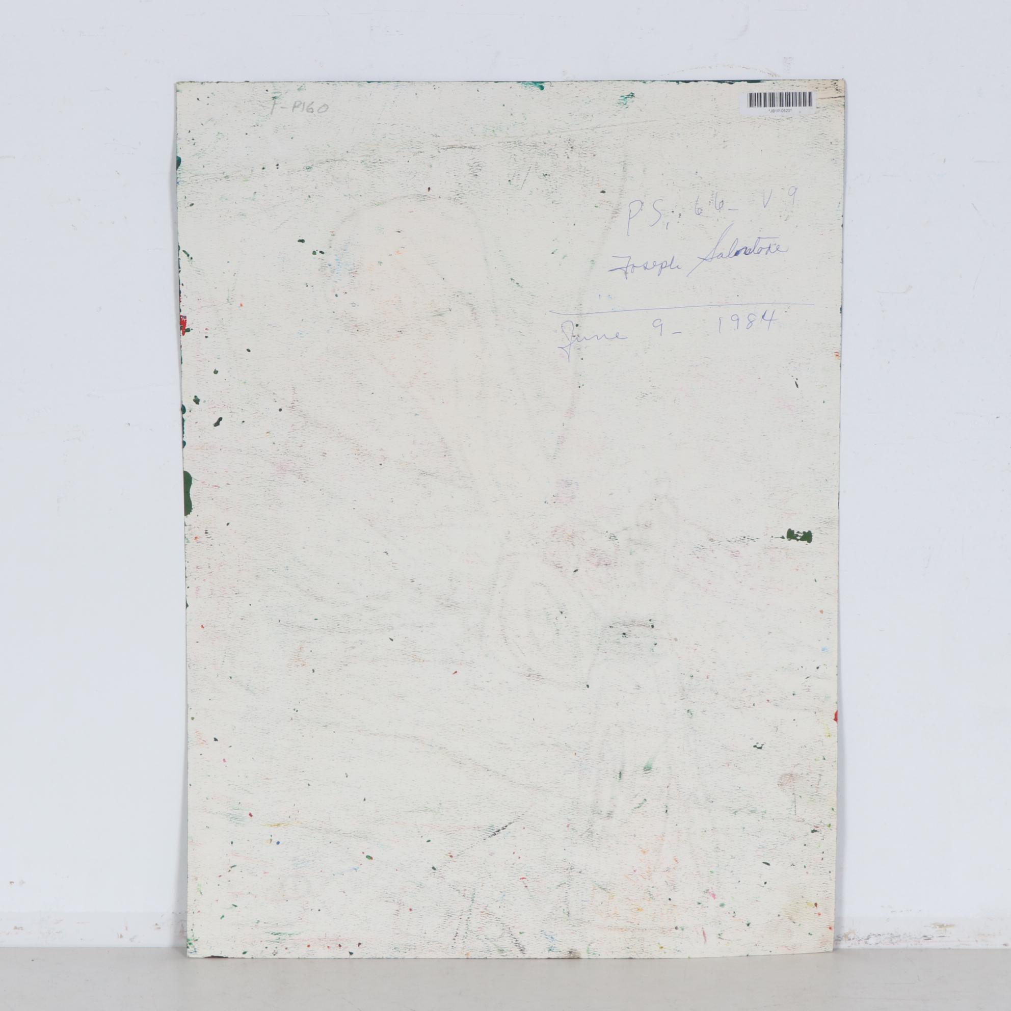 Anthony Joseph Salvatore Mixed Media Painting "PS. 66", 1984