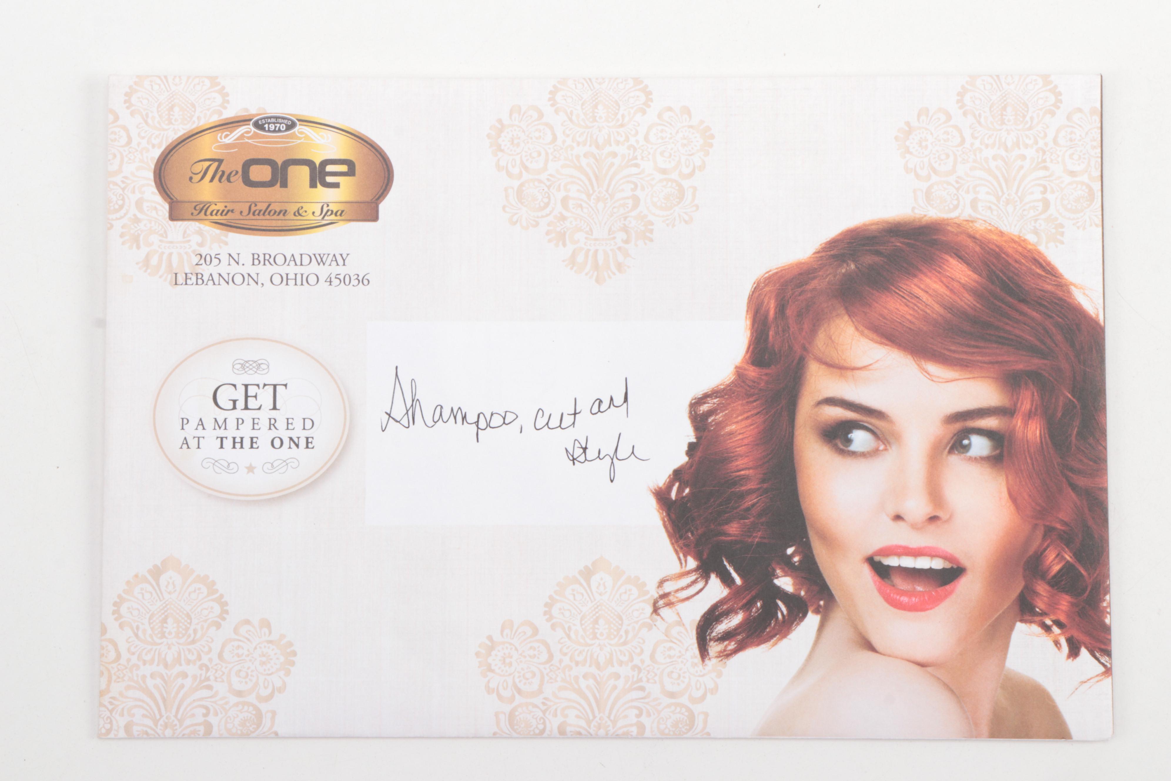 "The One Hair Salon & Spa" Gift Card and Kendra Hair Products, Lebanon, Ohio