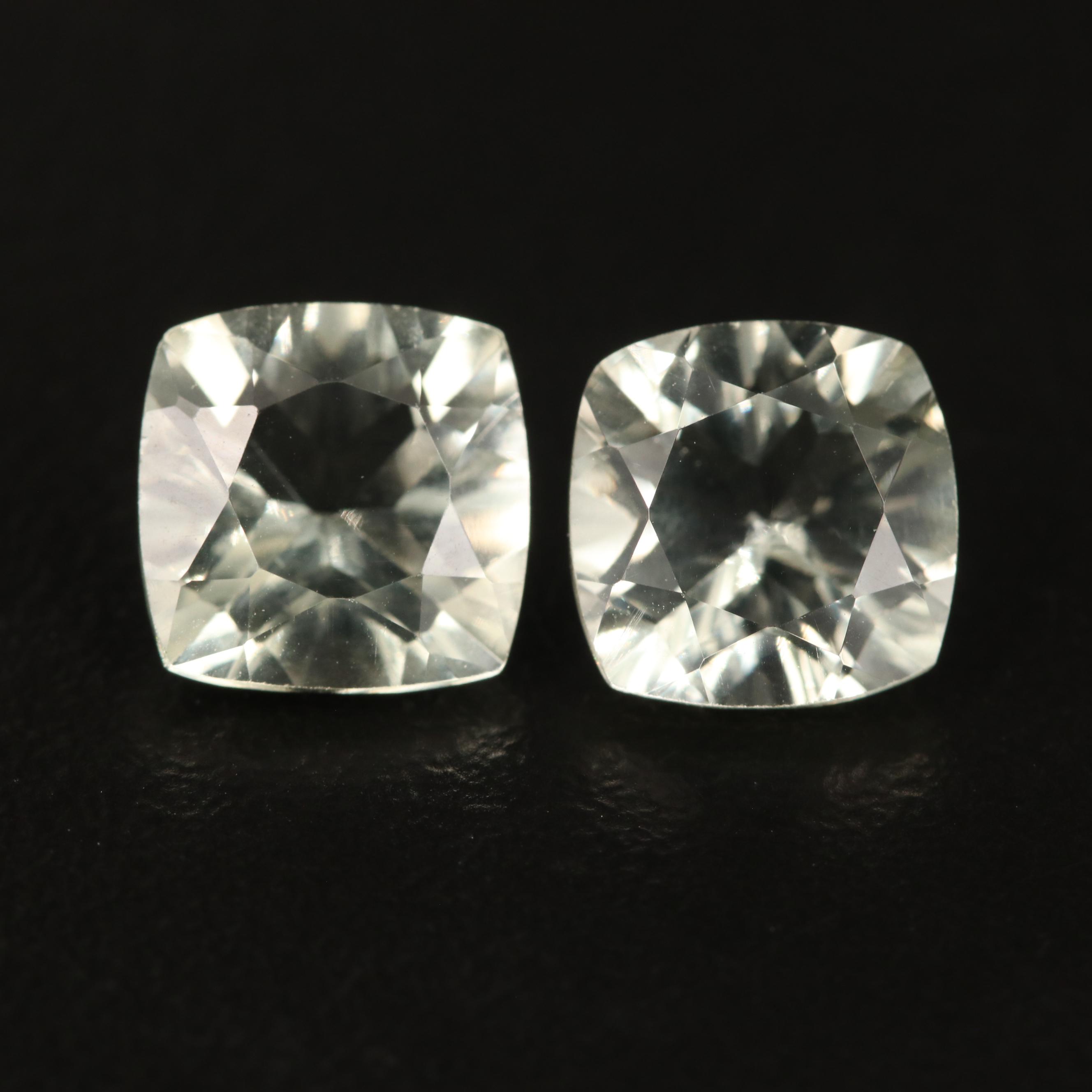 Loose 4.26 CTW Matched Pair Prasiolites