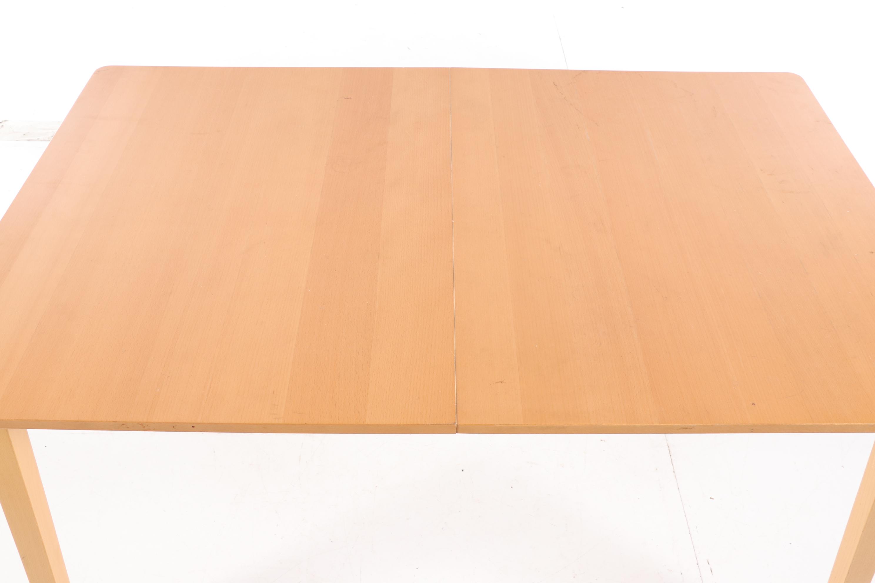 IKEA "Nygard" Contemporary Beech Extension Dining Table