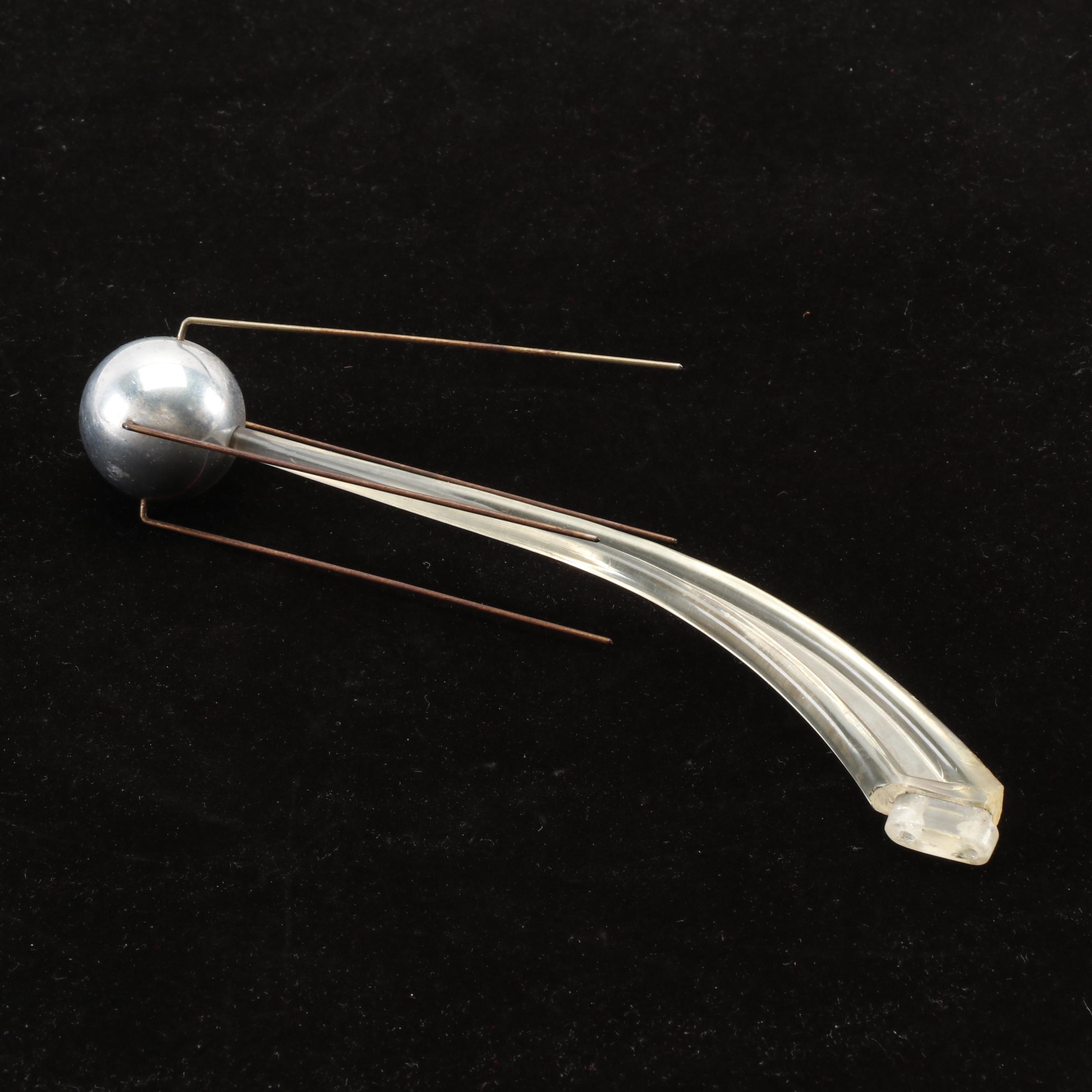 Soviet Union "Sputnik" Music Box Plastic and Metal Satellite Attachment