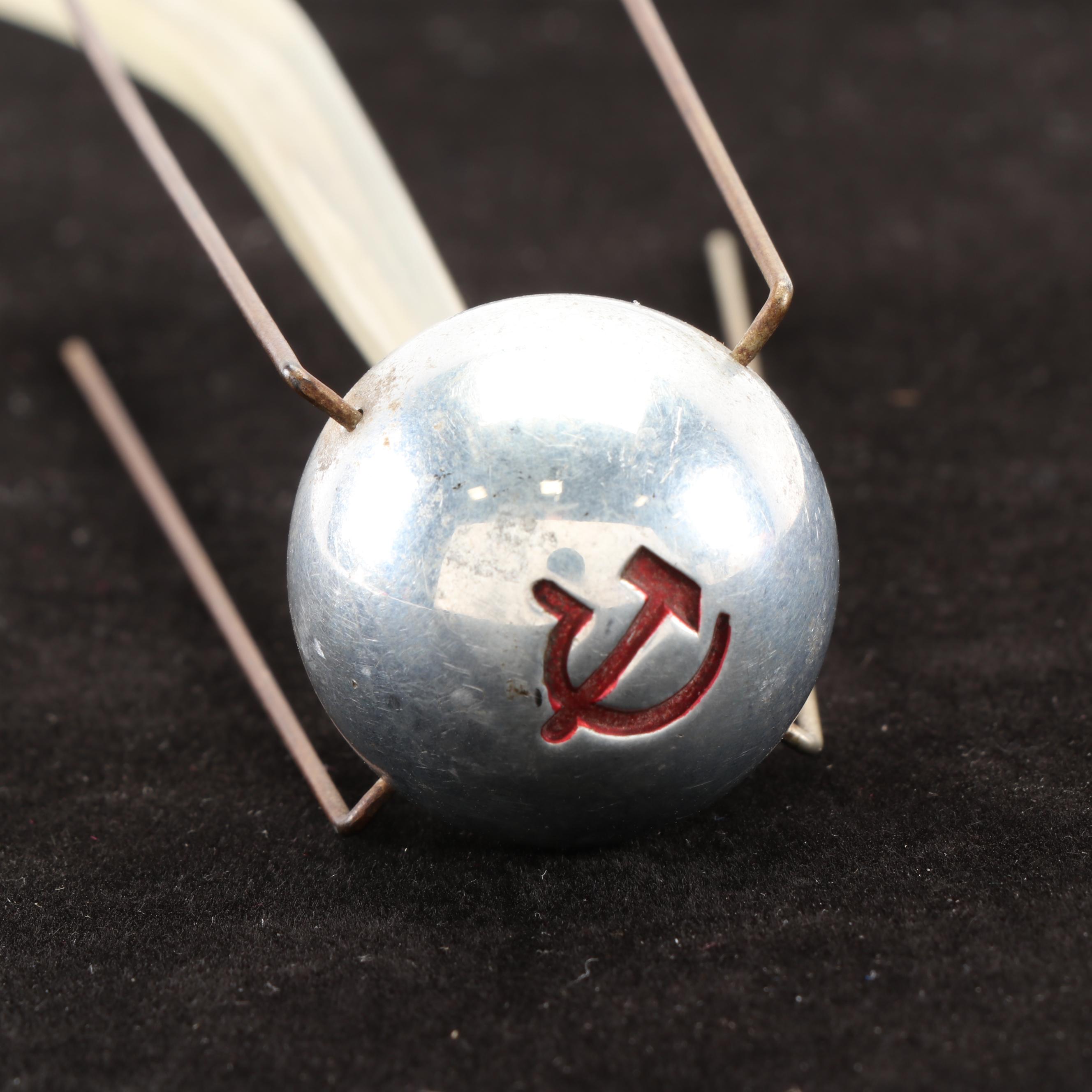 Soviet Union "Sputnik" Music Box Plastic and Metal Satellite Attachment