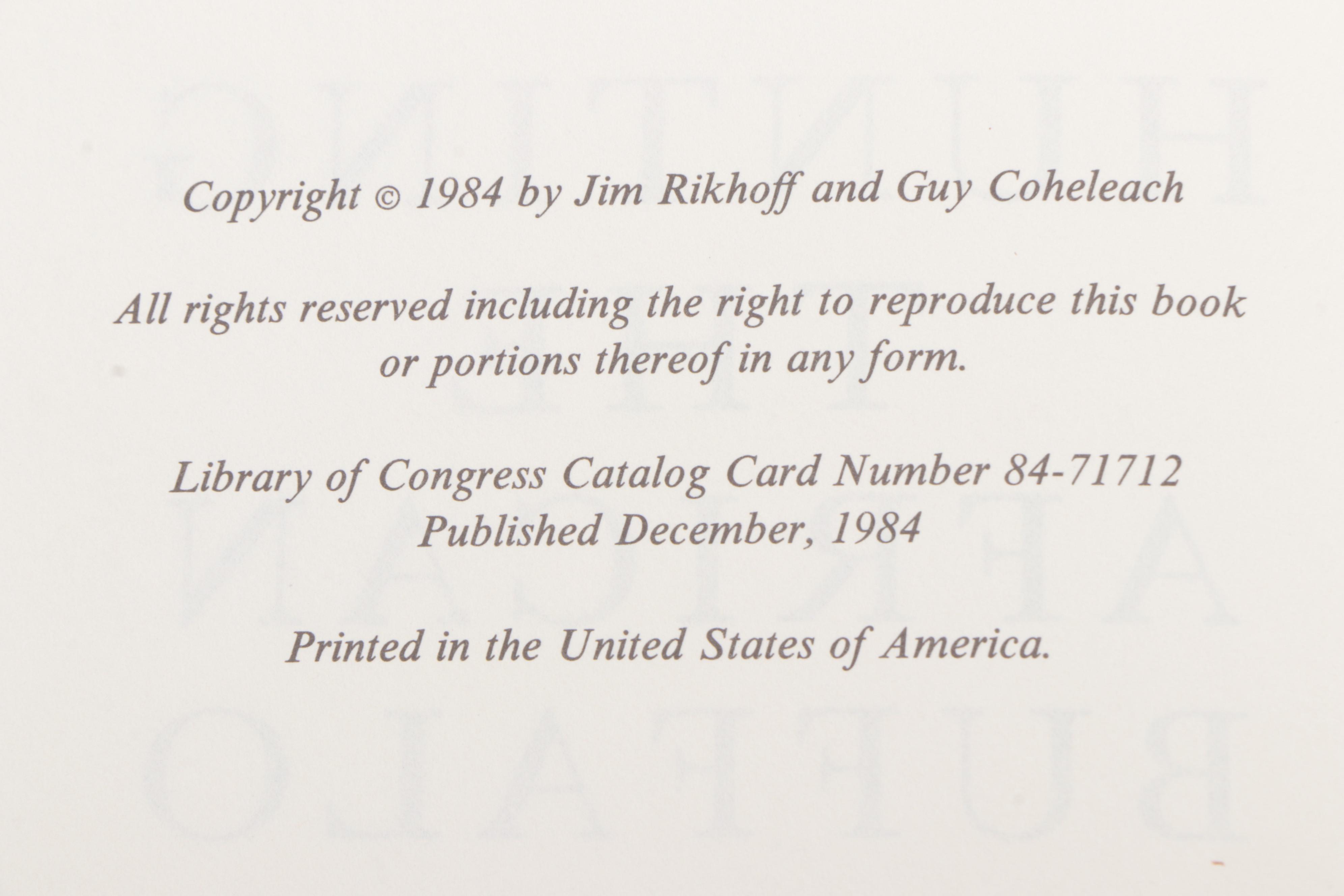 Amwell Press Big Game Hunting Books by Jim Rikhoff, 1984–1995