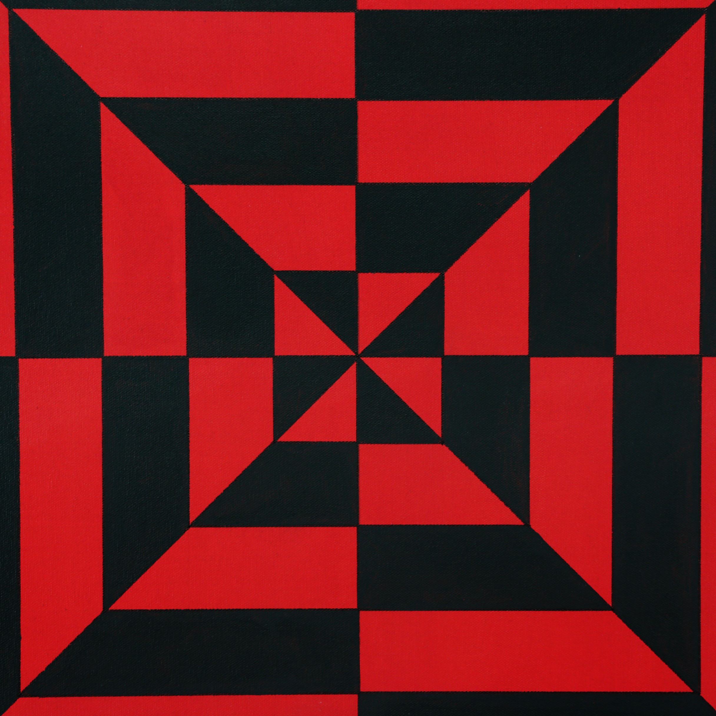 deSanto Op Art Acrylic Painting "Unison"