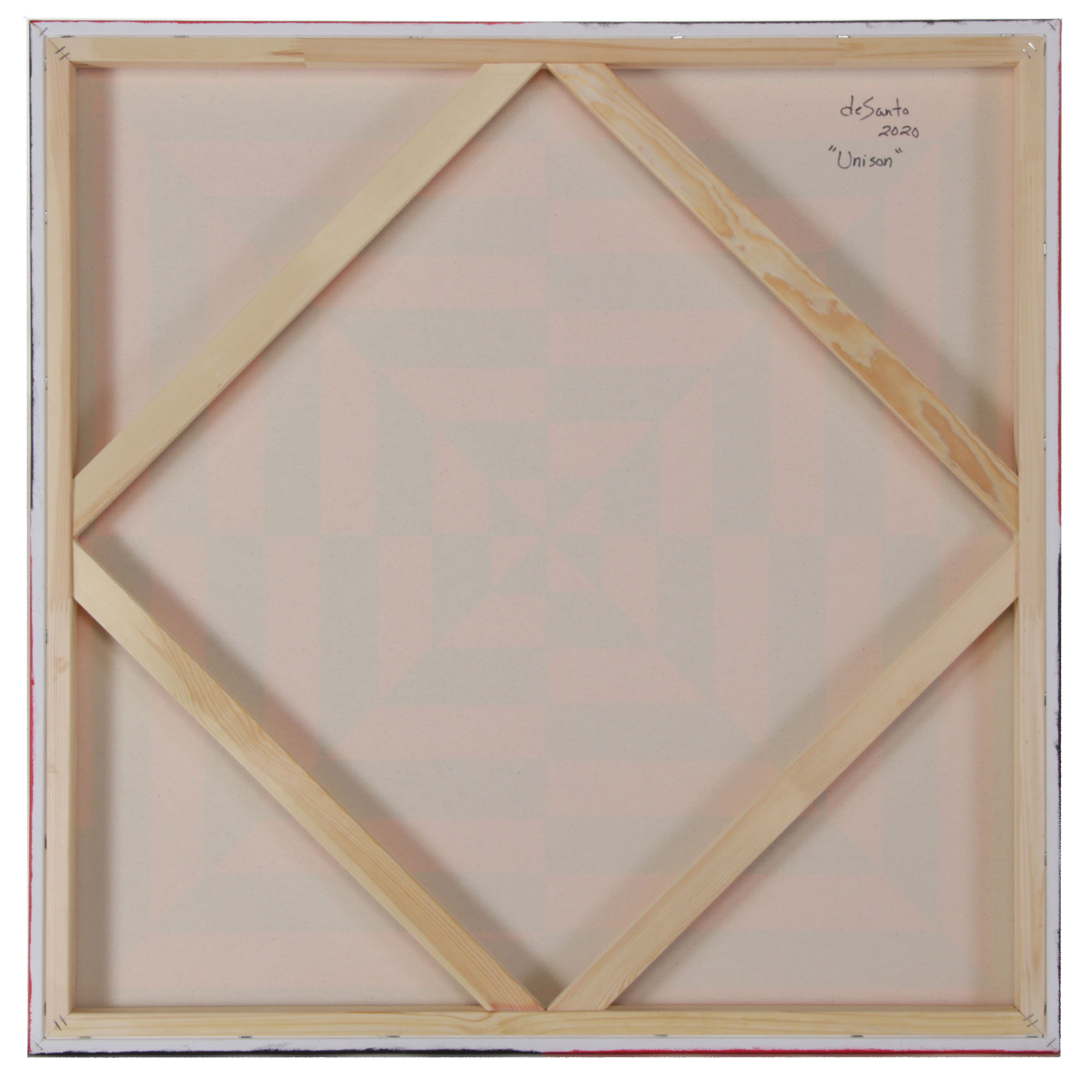 deSanto Op Art Acrylic Painting "Unison"