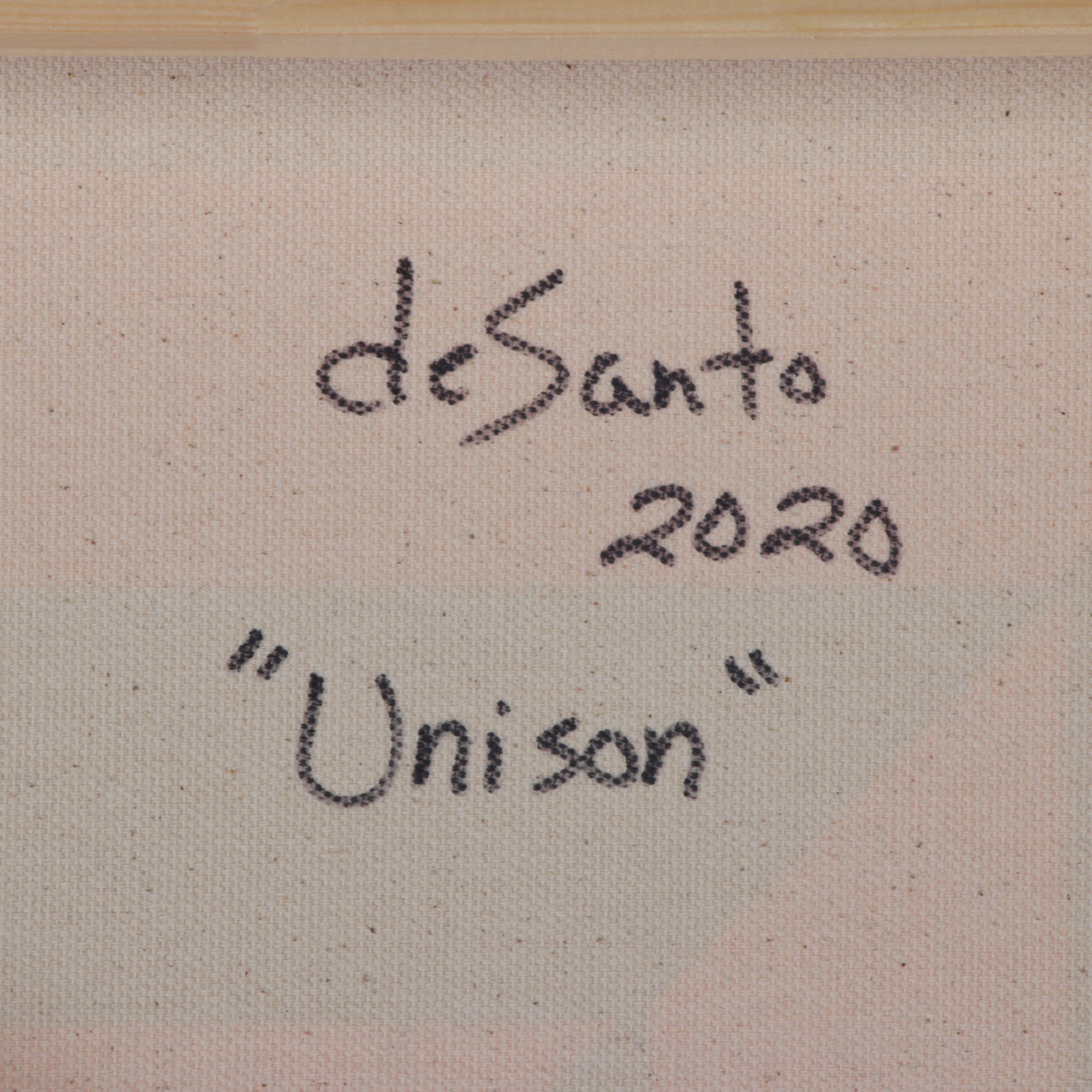 deSanto Op Art Acrylic Painting "Unison"