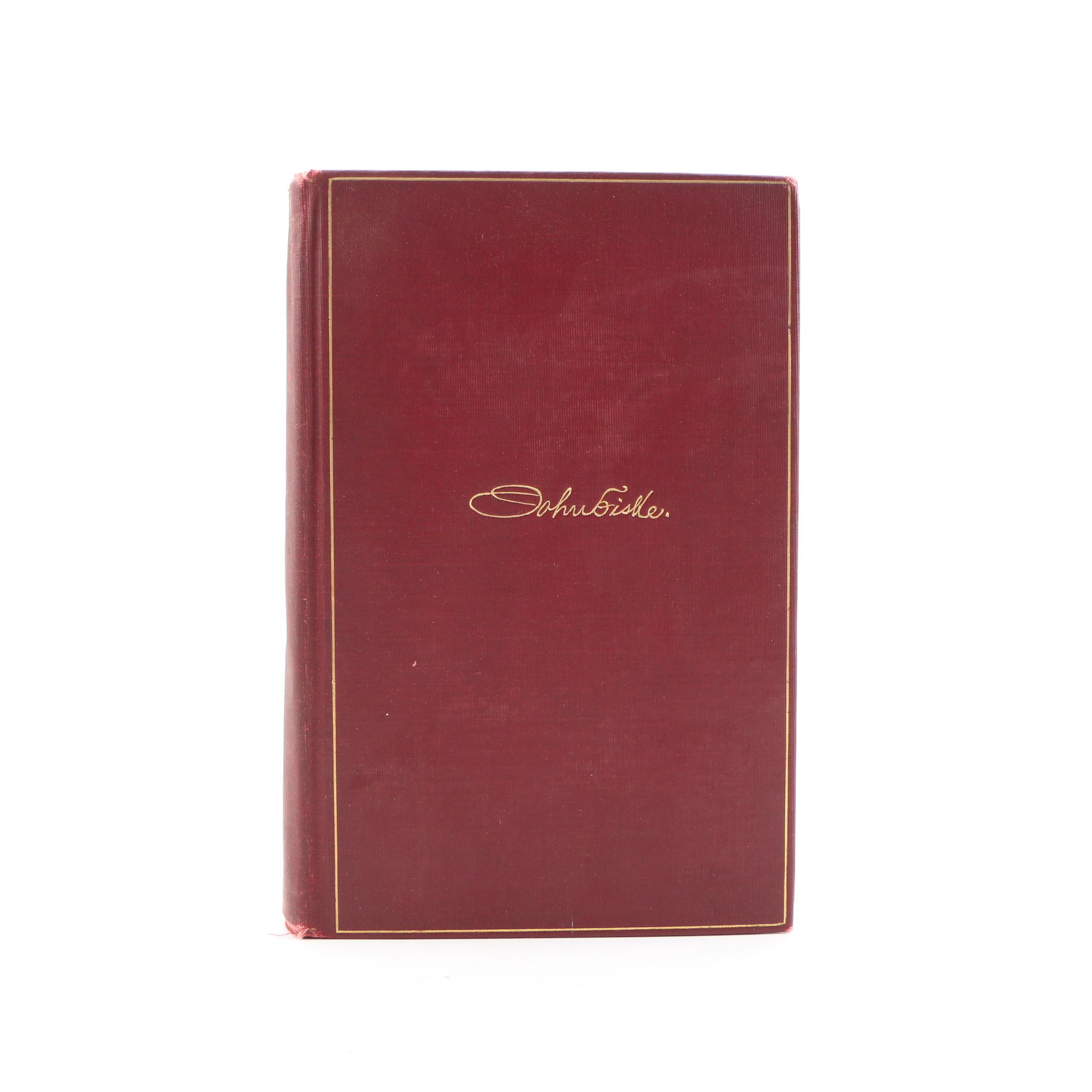 "John Fiske's Historical Writings", 1902