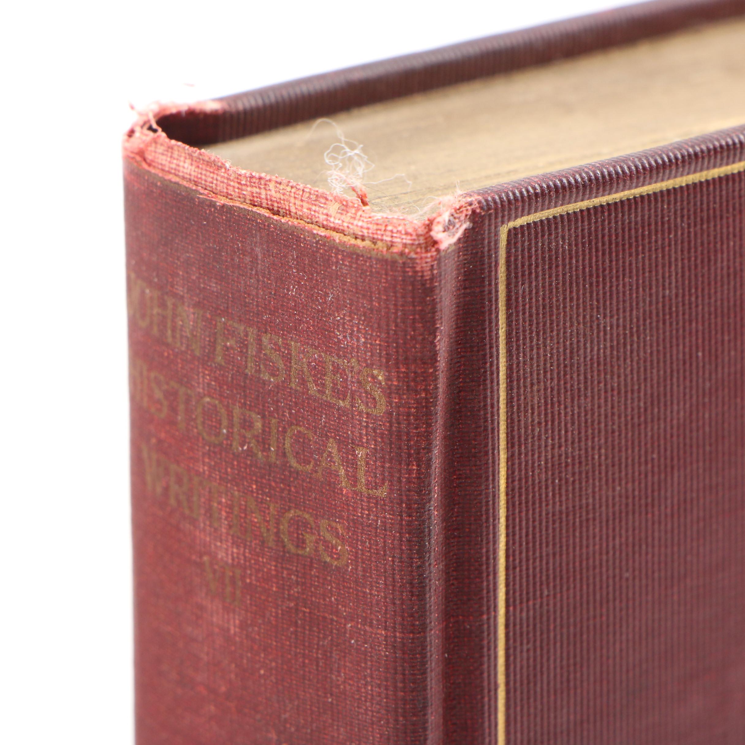 "John Fiske's Historical Writings", 1902