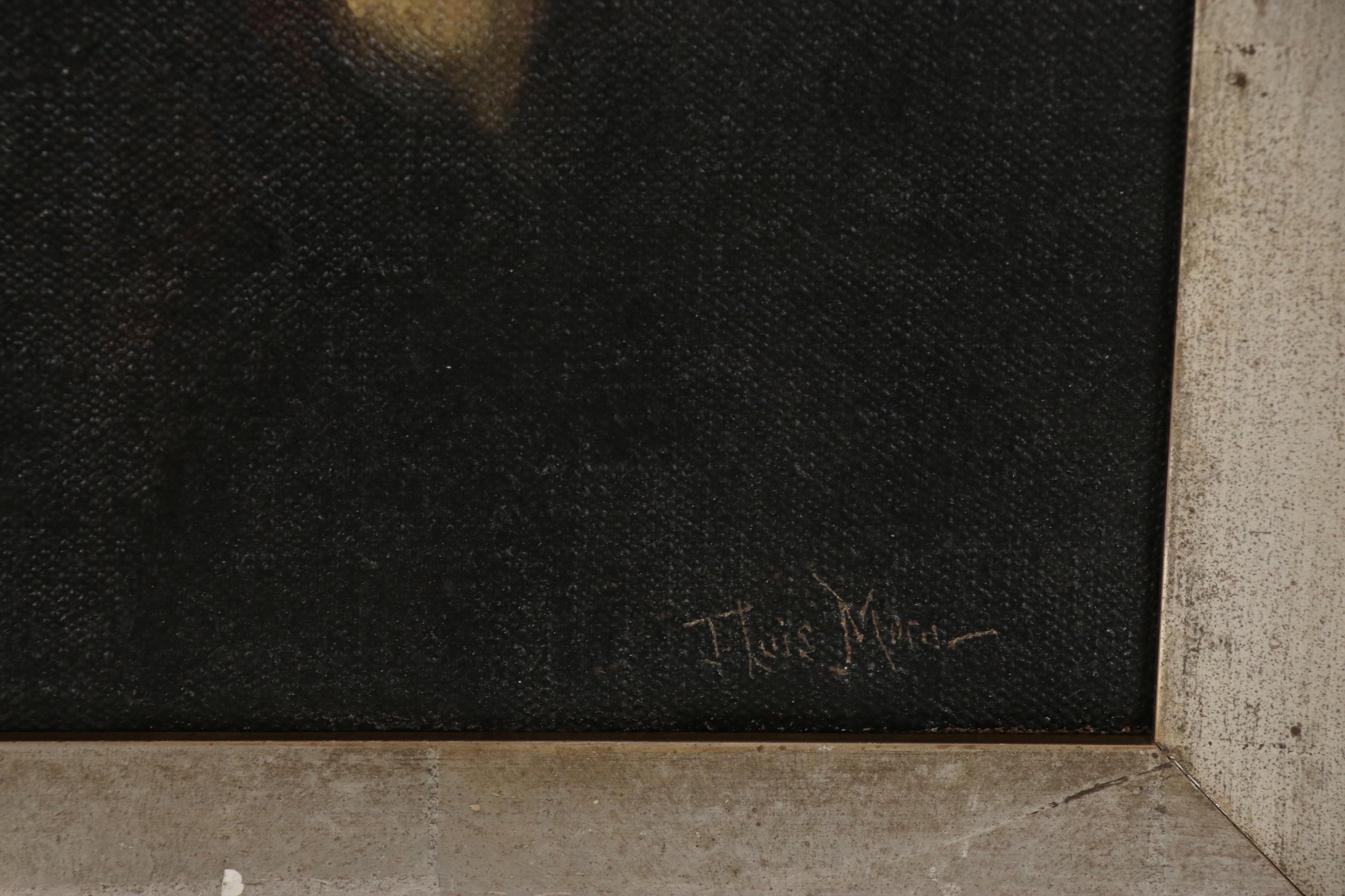 Francis Luis Mora Portrait Oil Painting, Early 20th Century