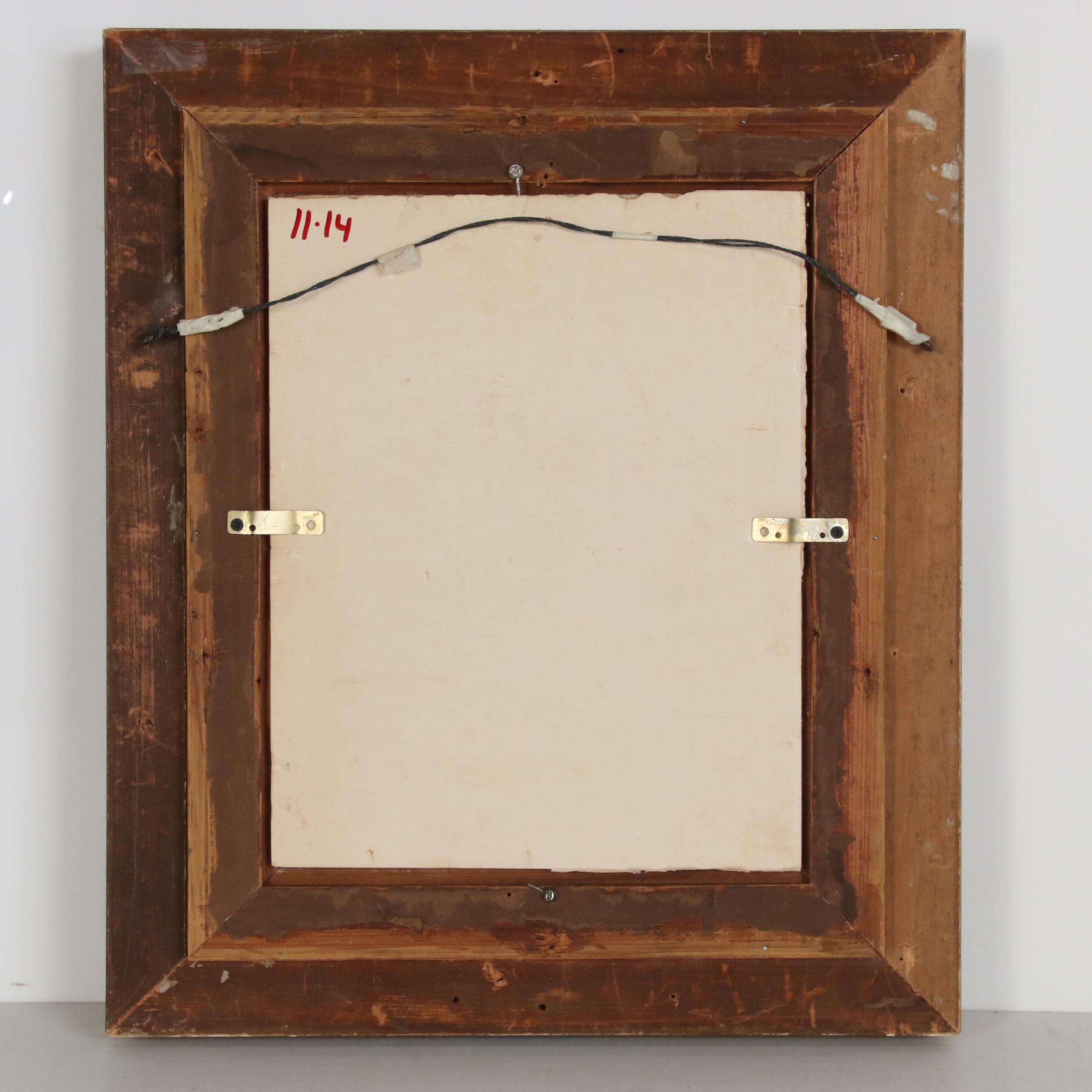 Francis Luis Mora Portrait Oil Painting, Early 20th Century