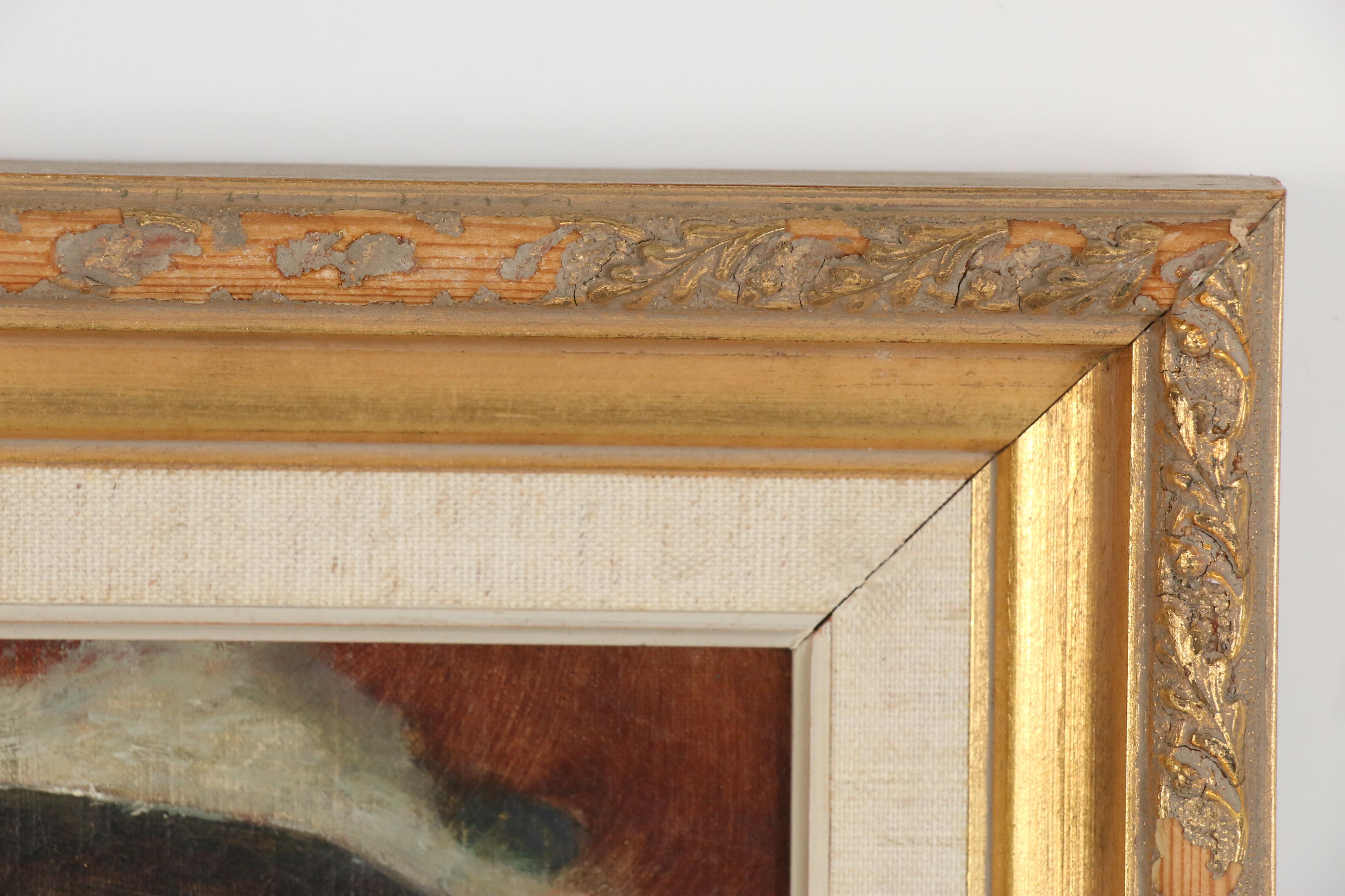 Hugo August Bernhard Breul Oil Portrait of Woman in Red