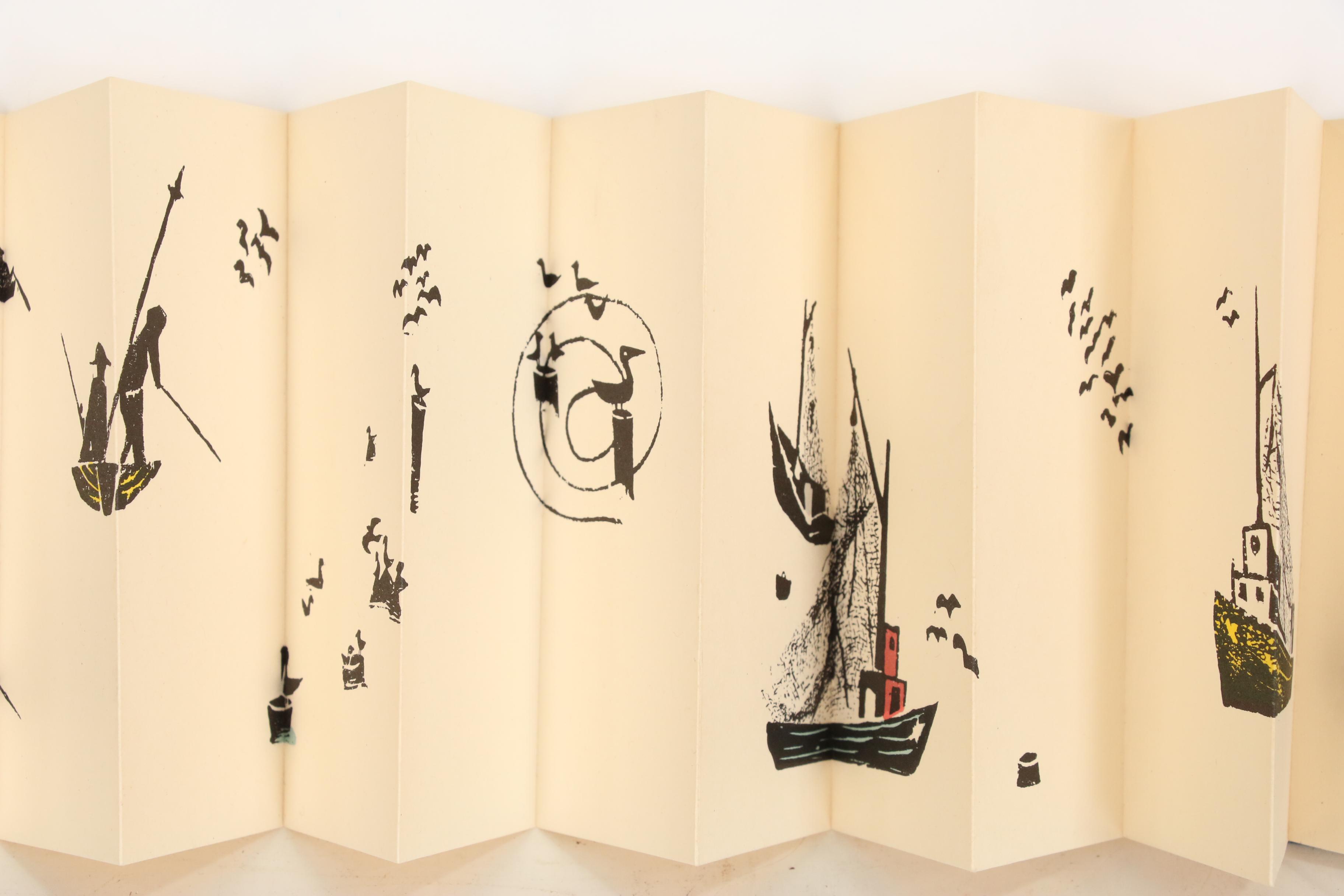 1964 First Edition "A Sunday in Monterey" by Antonio Frasconi