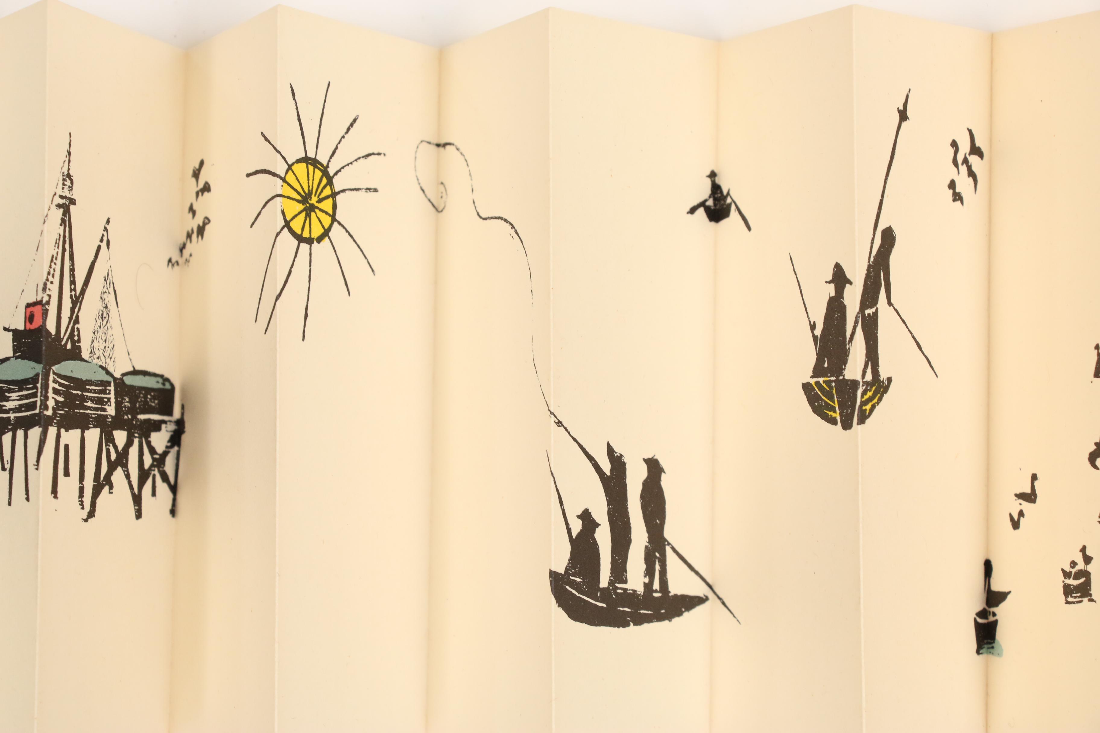 1964 First Edition "A Sunday in Monterey" by Antonio Frasconi