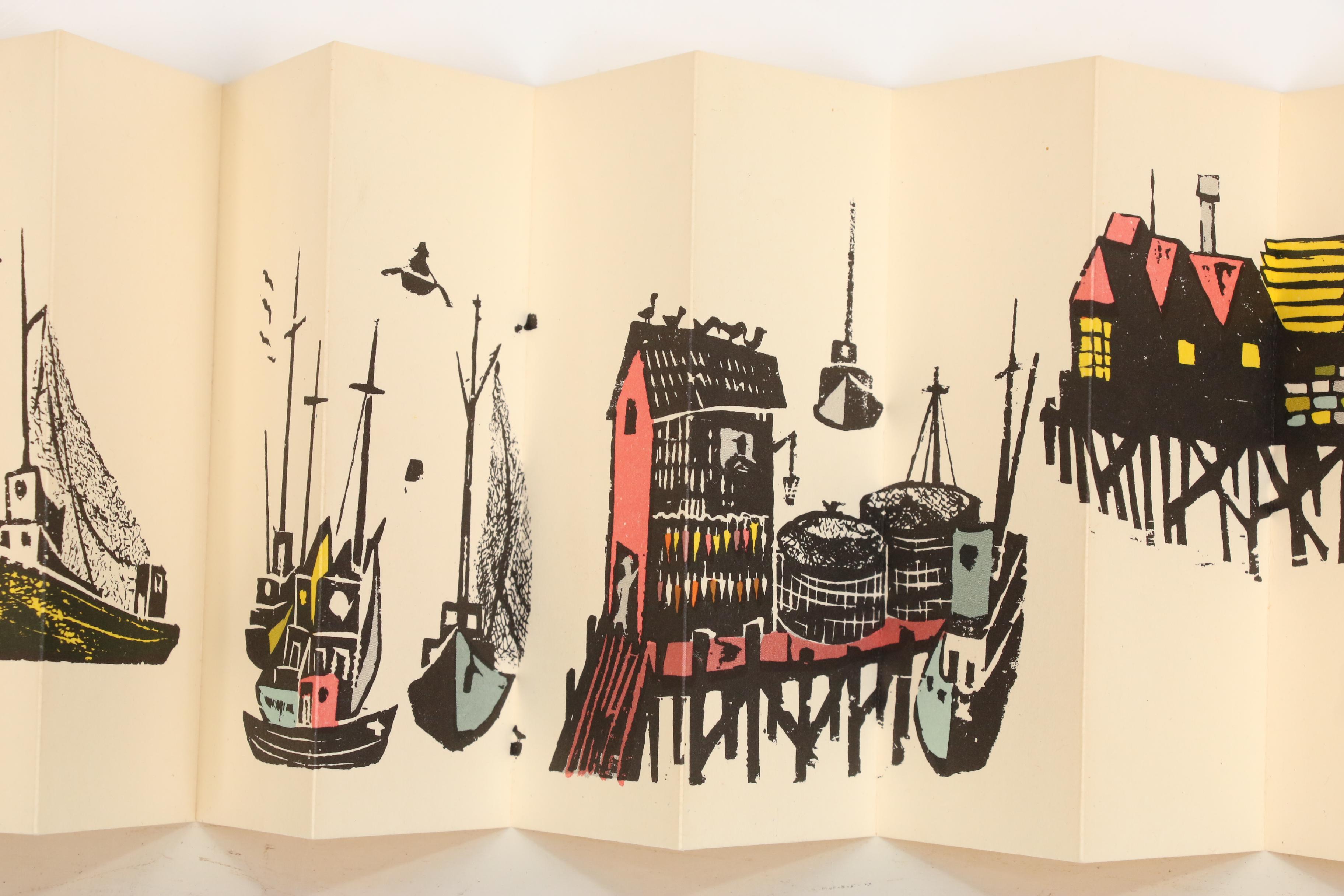 1964 First Edition "A Sunday in Monterey" by Antonio Frasconi