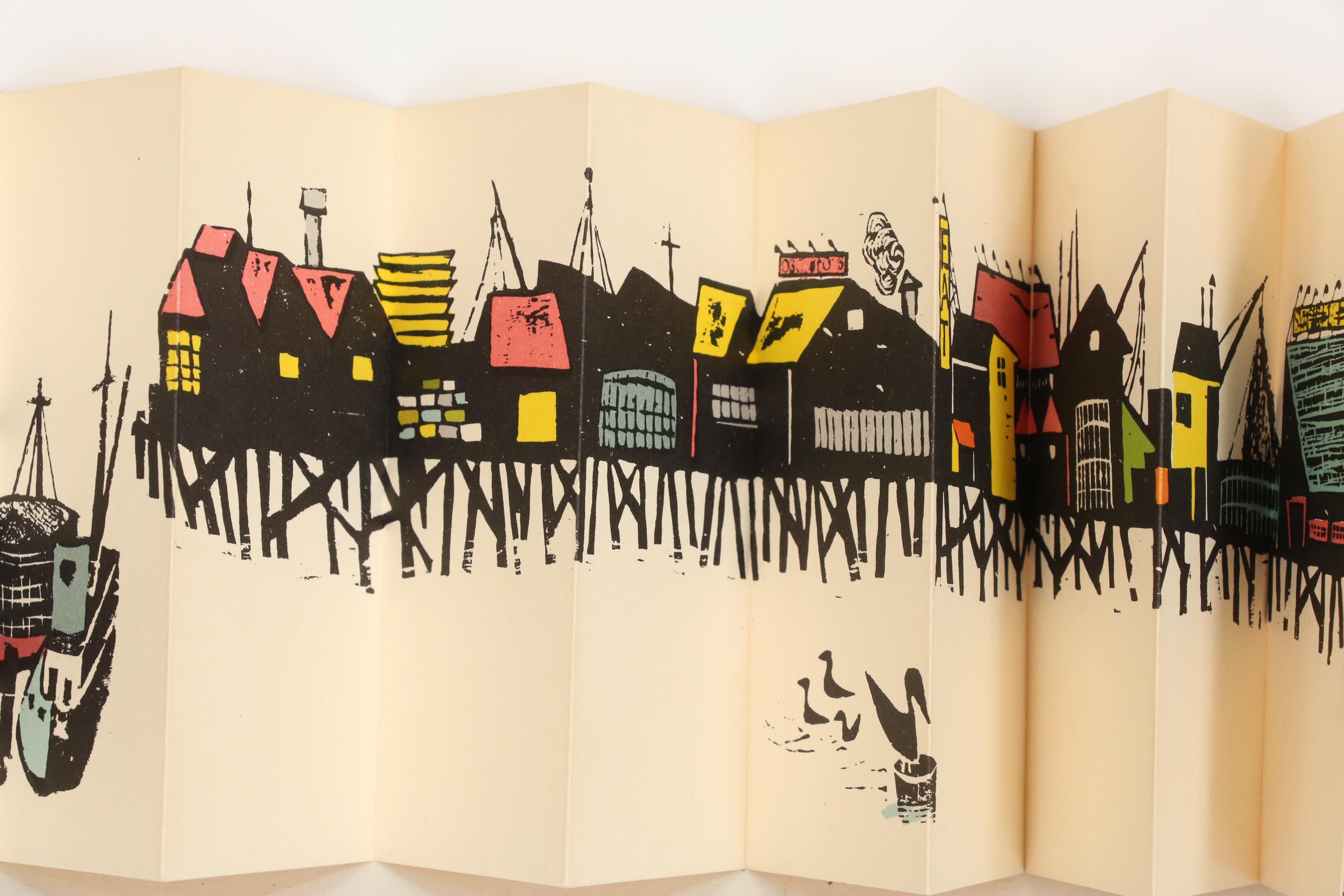 1964 First Edition "A Sunday in Monterey" by Antonio Frasconi