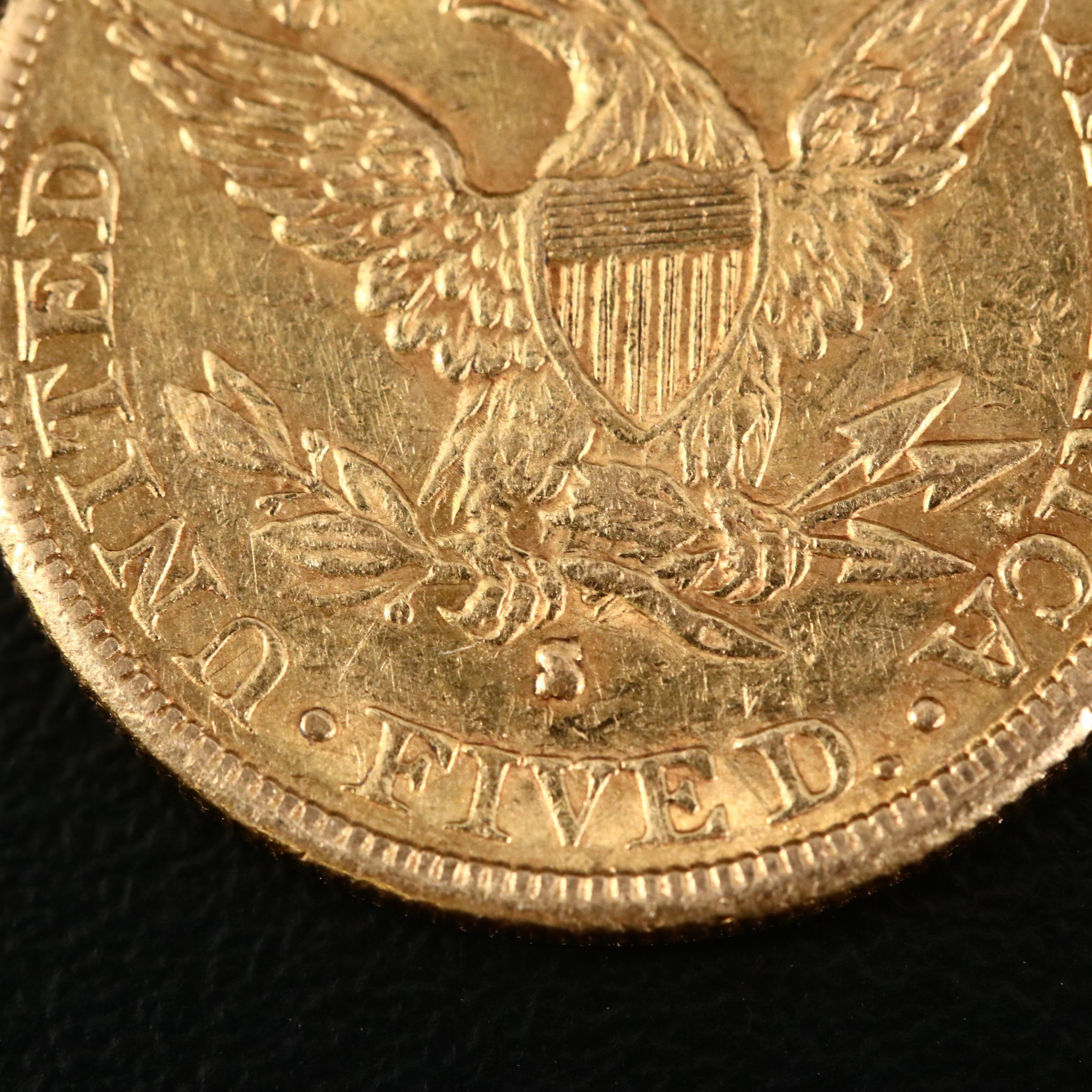 1886-S Liberty Head $5 Gold Coin