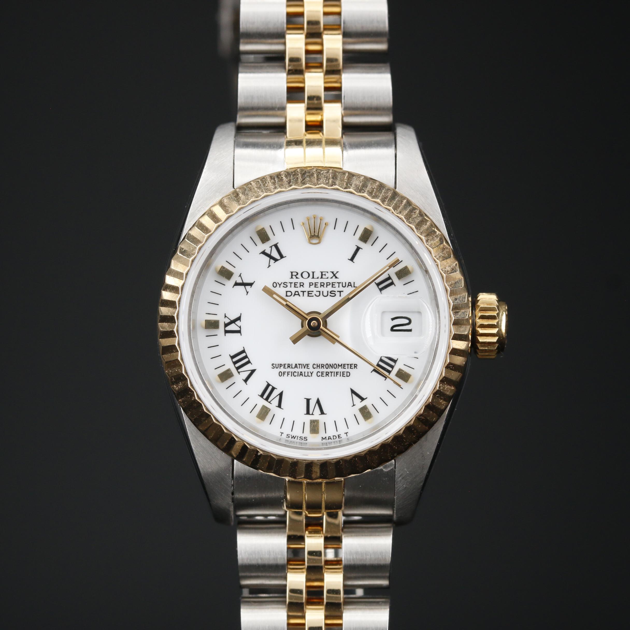 1987 Rolex Datejust 18K Yellow Gold and Stainless Steel Automatic Watch