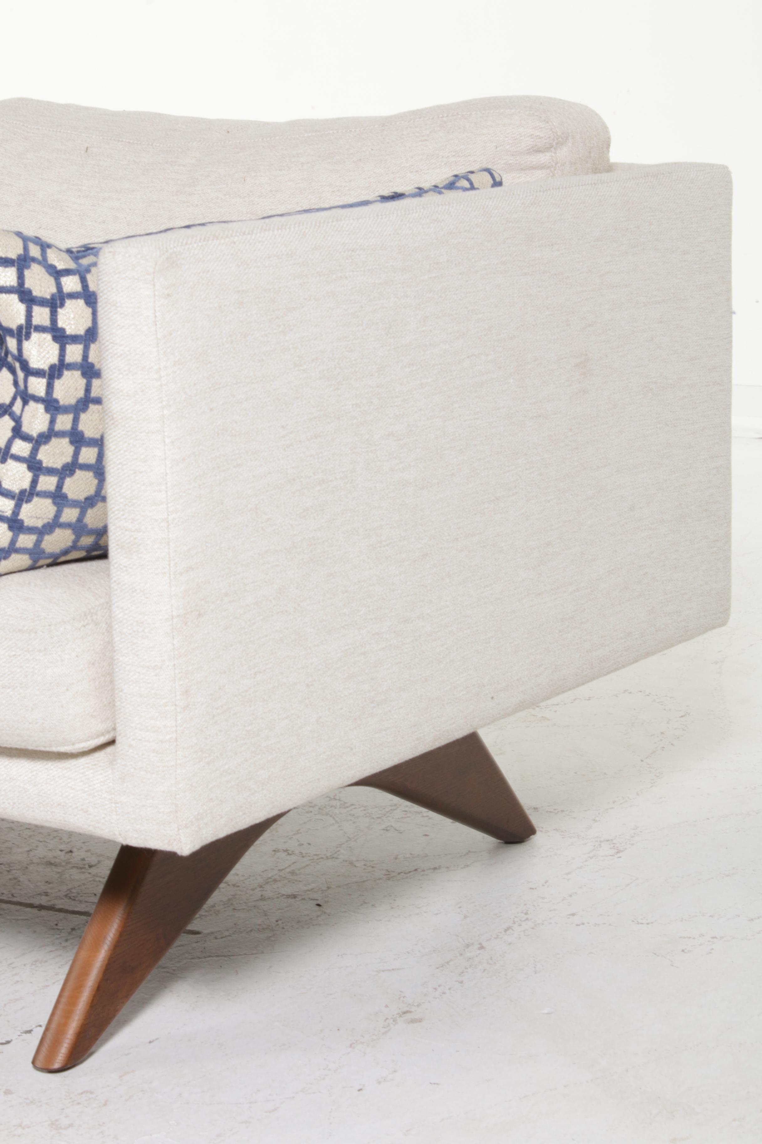 West Elm Modern Upholstered Loveseat Sofa