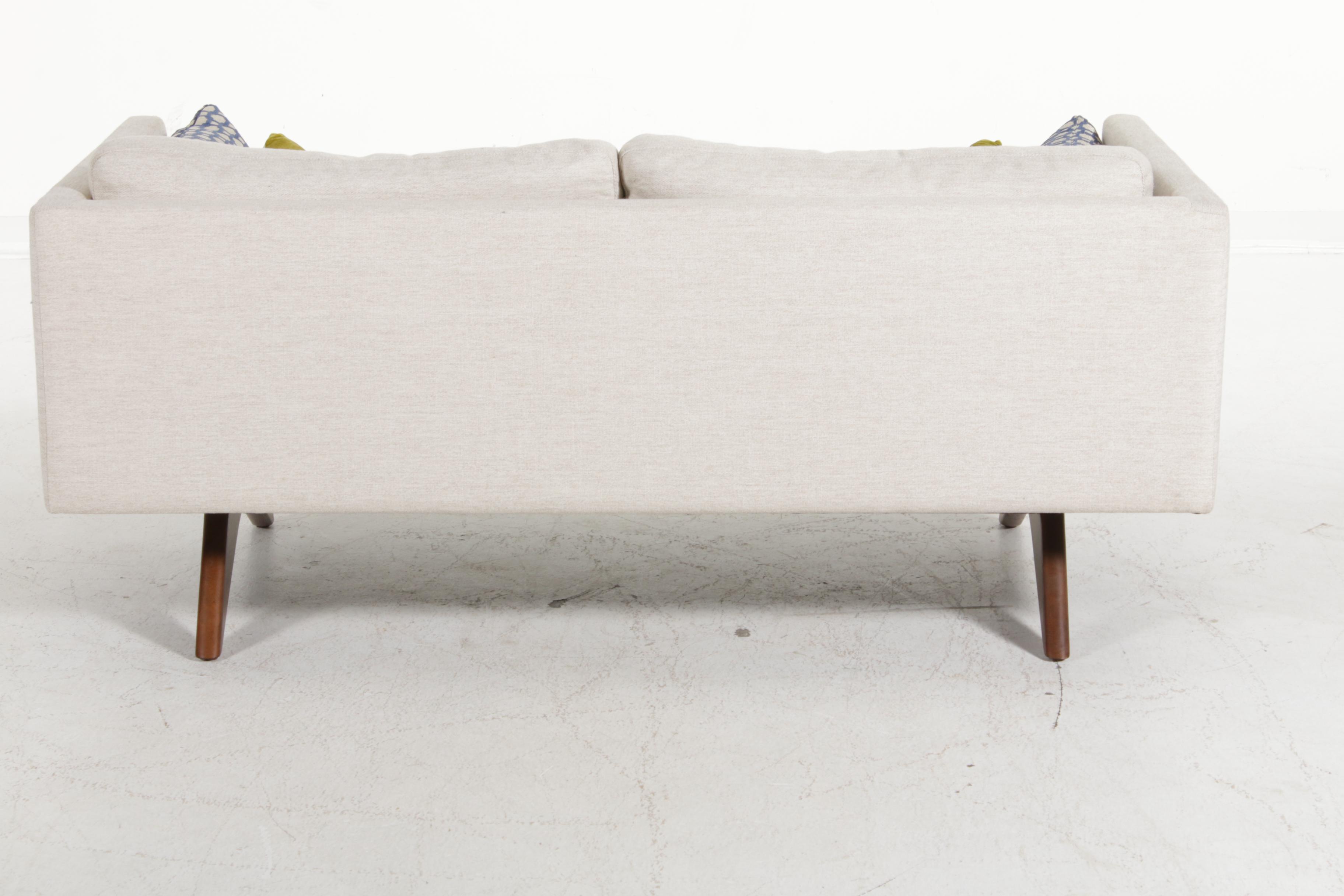 West Elm Modern Upholstered Loveseat Sofa