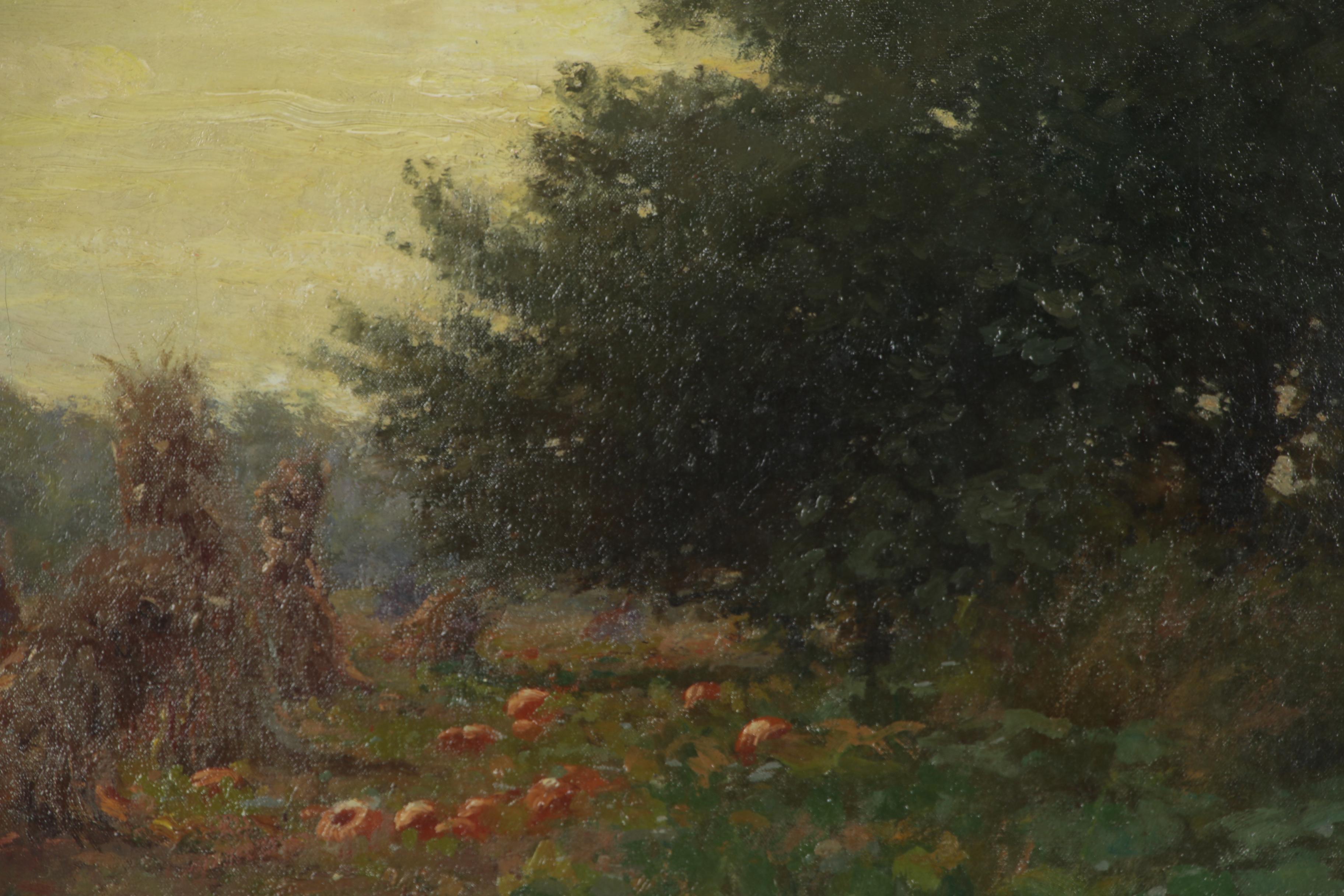 Alexis Jean Fournier Pastoral Landscape Oil Painting, 1911