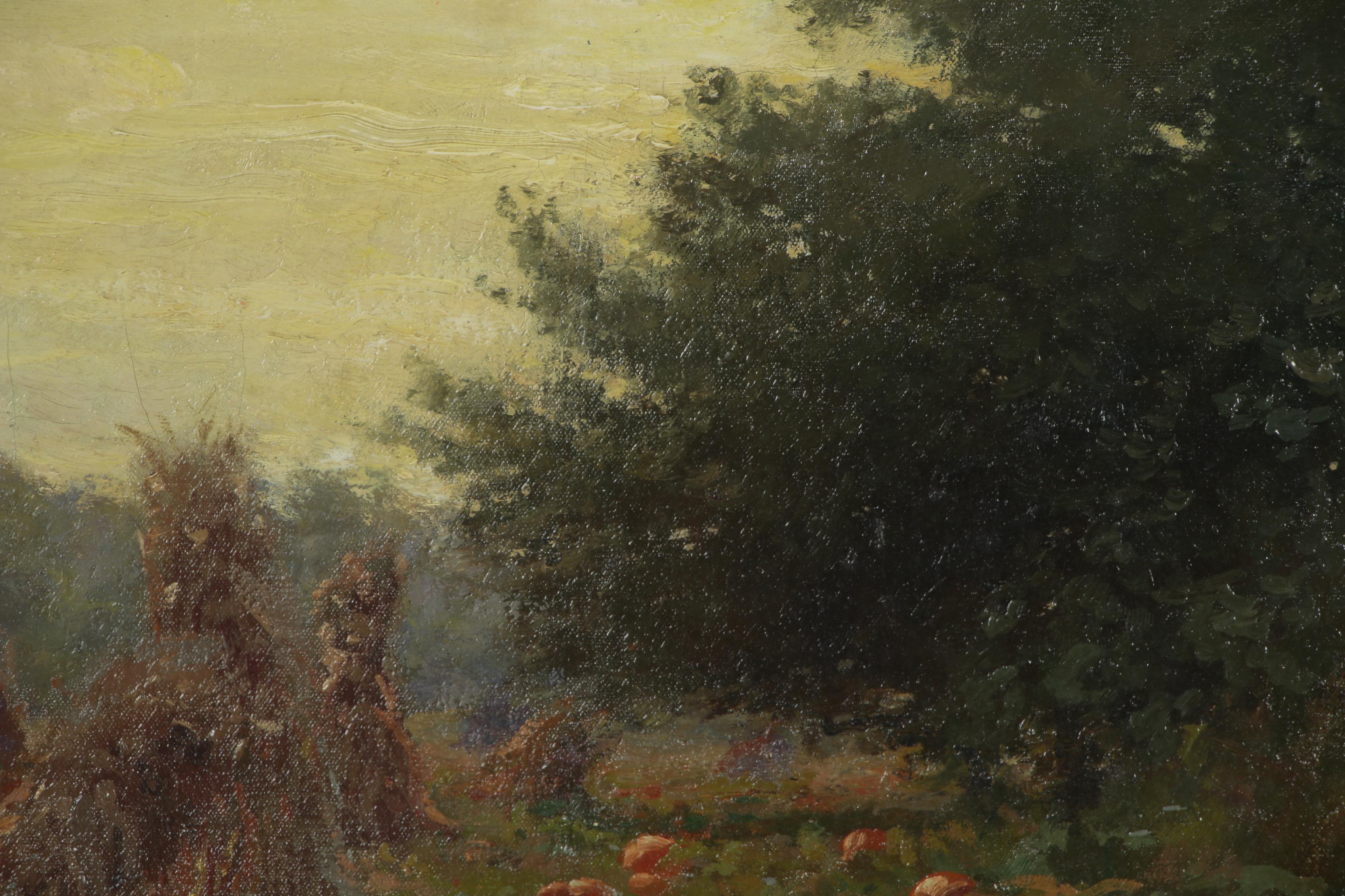 Alexis Jean Fournier Pastoral Landscape Oil Painting, 1911