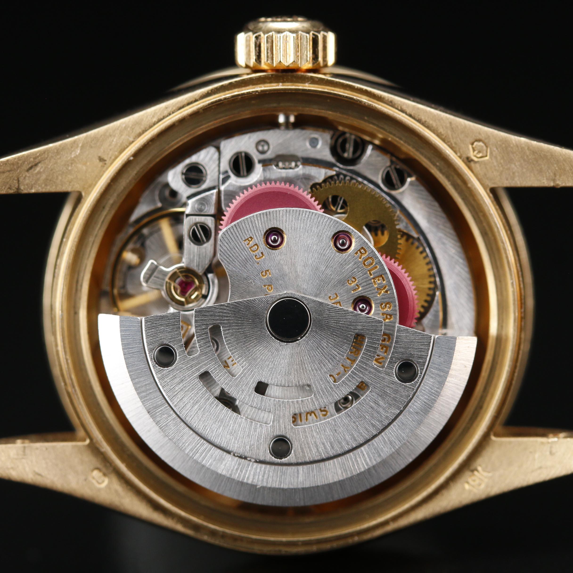 1999 Rolex Datejust 18K Gold and Diamond Bezel Automatic Watch