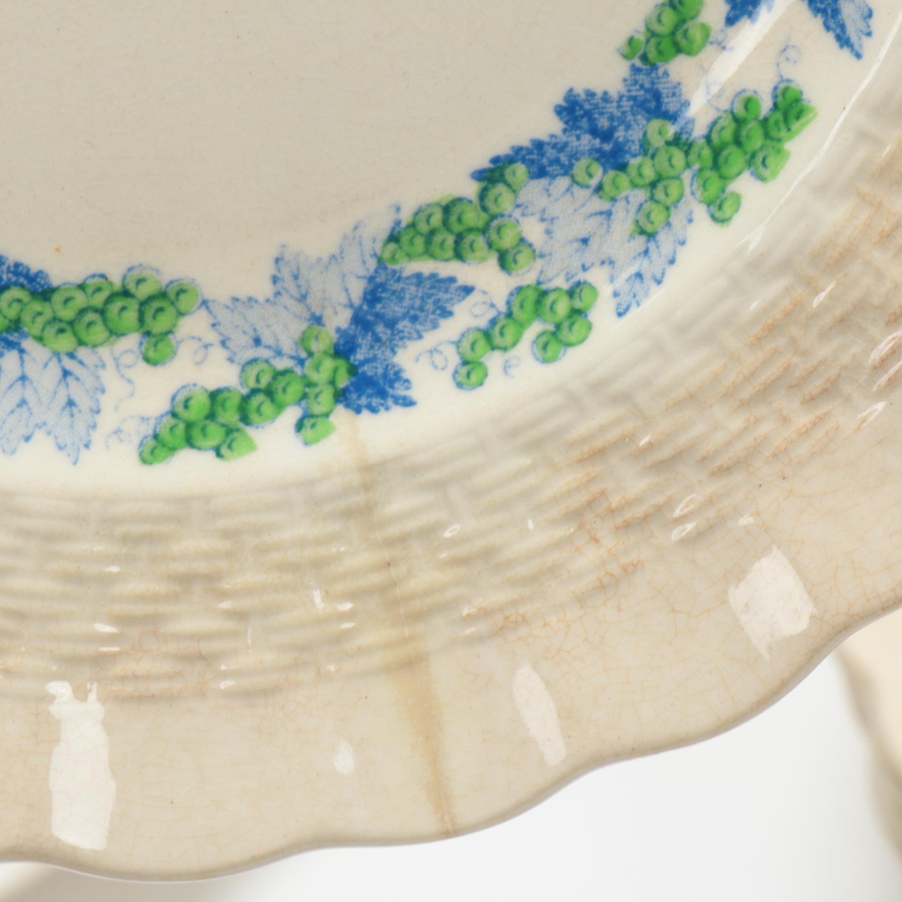 Copeland Spode "Valencia Blue Green" Earthenware Dinnerware