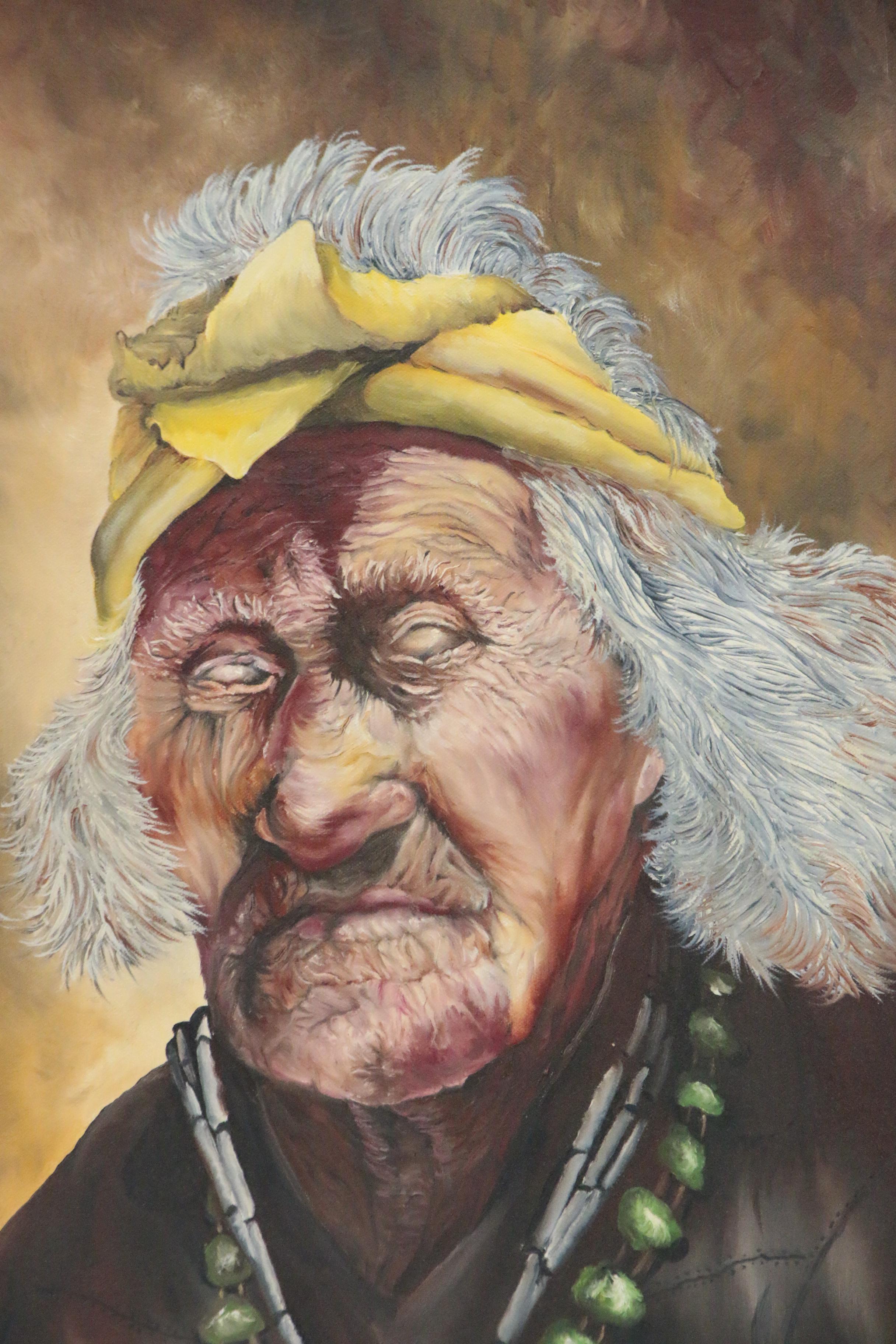 Oil Painting Portrait of an Old Man