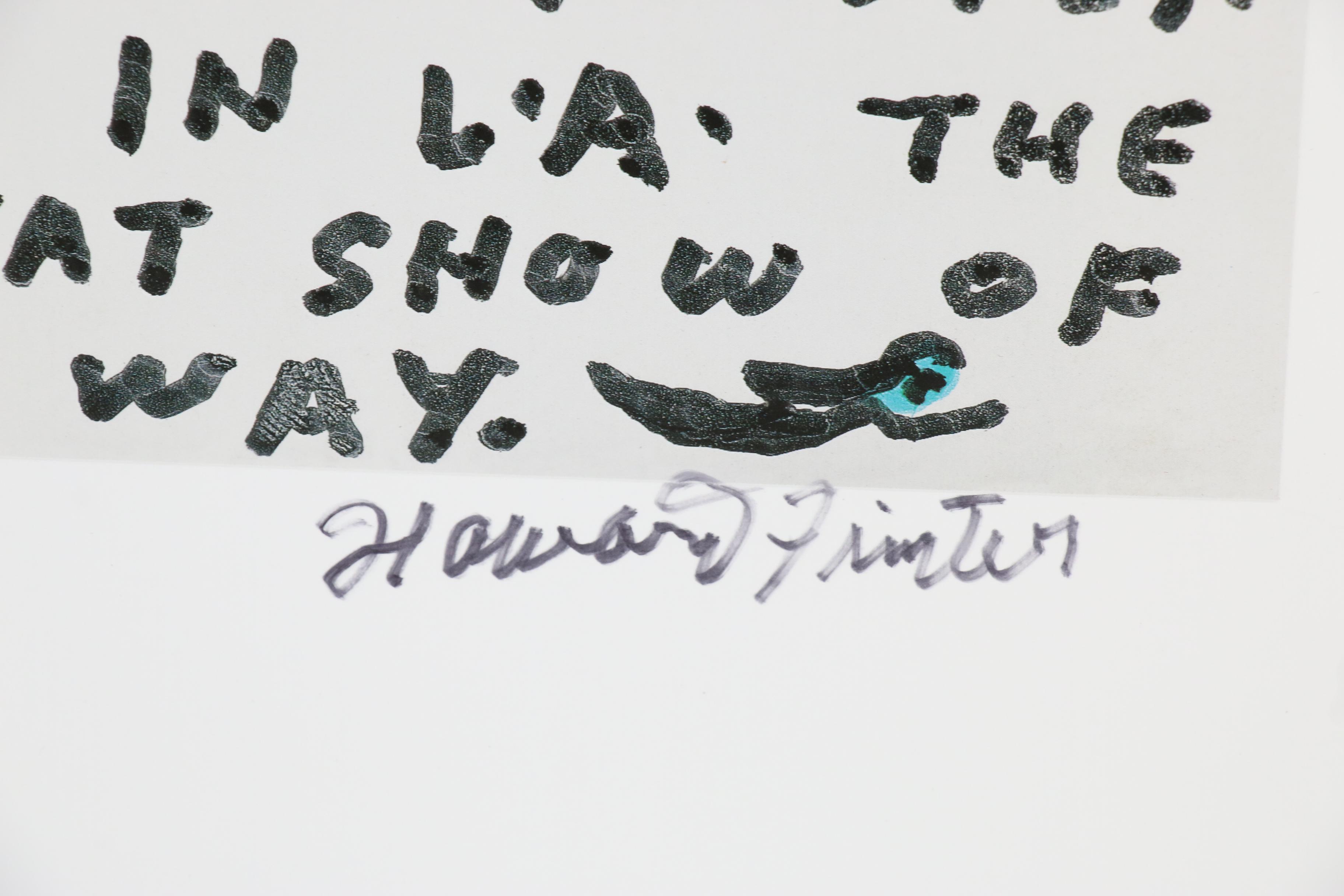 Howard Finster Embossed Offset Lithograph Featuring Marilyn Monroe "Woman Power"