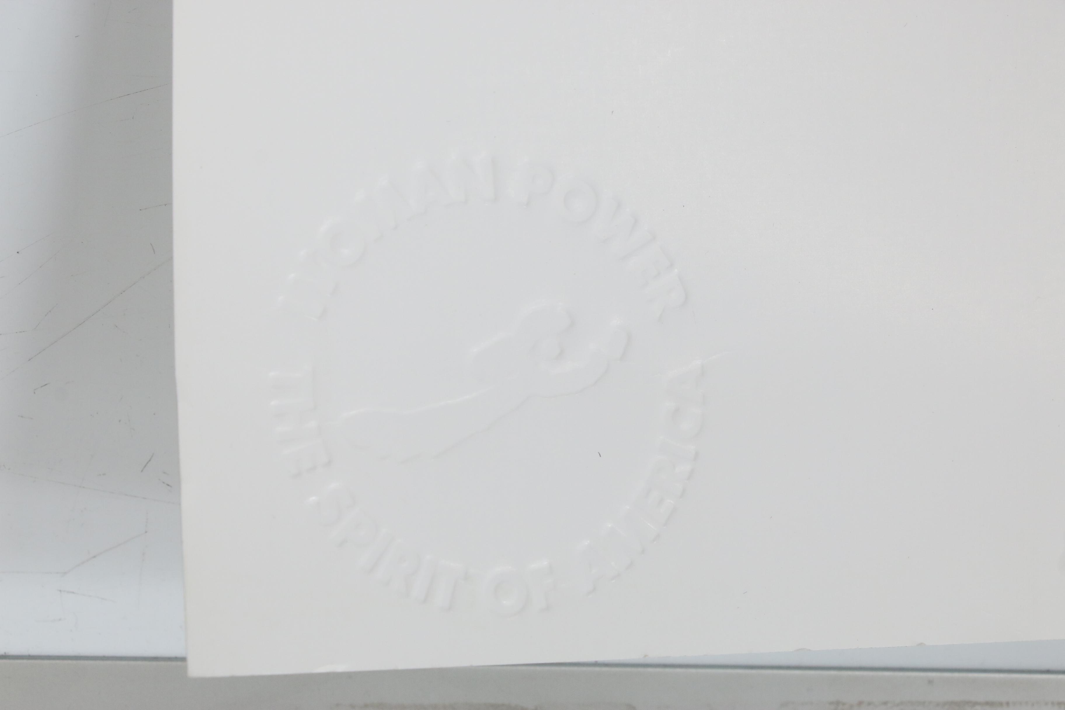 Howard Finster Embossed Offset Lithograph Featuring Marilyn Monroe "Woman Power"