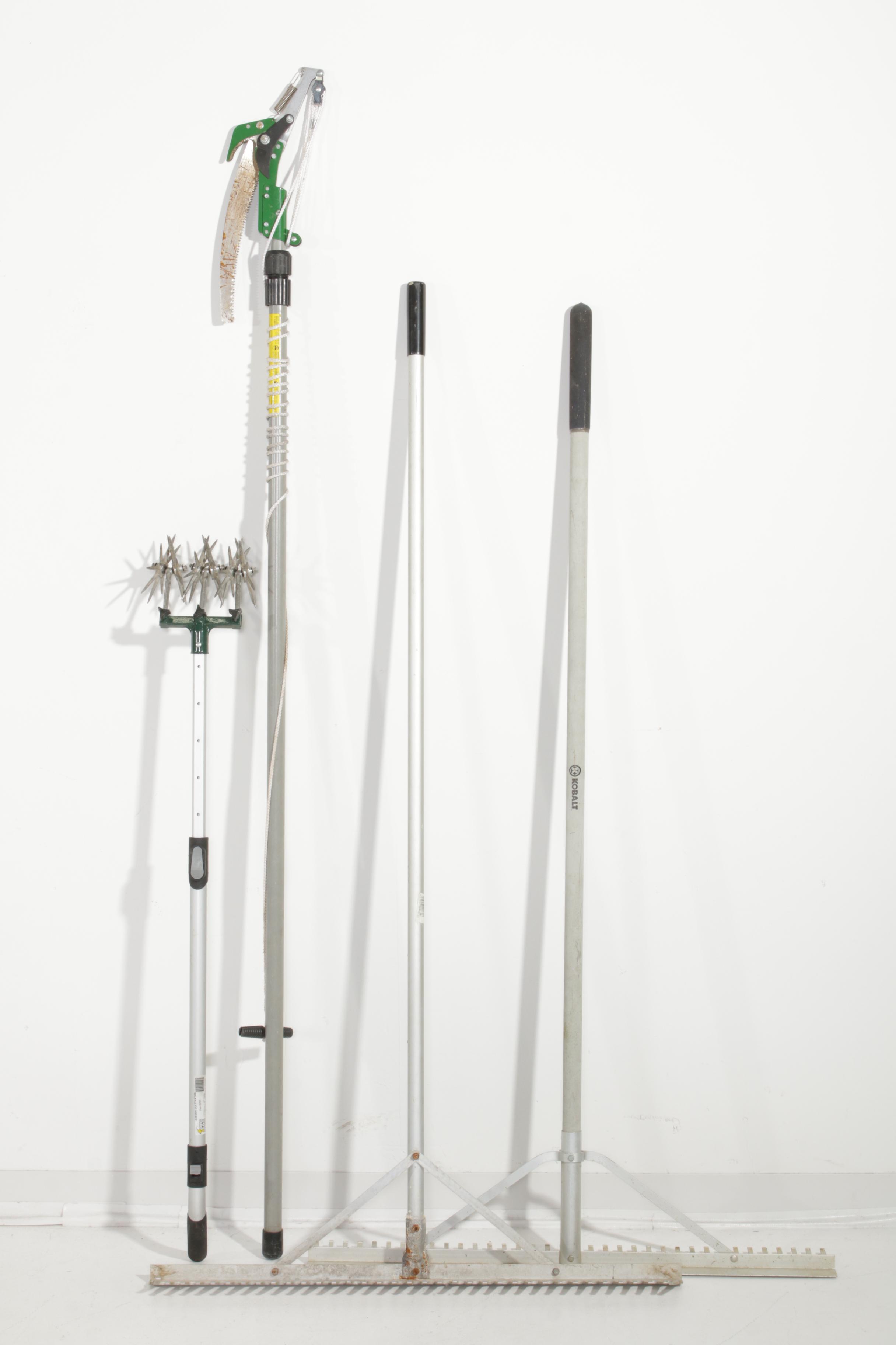 John Deere LX279 Riding Lawn Mower with Mowing Deck, Plow and Seed Spreader