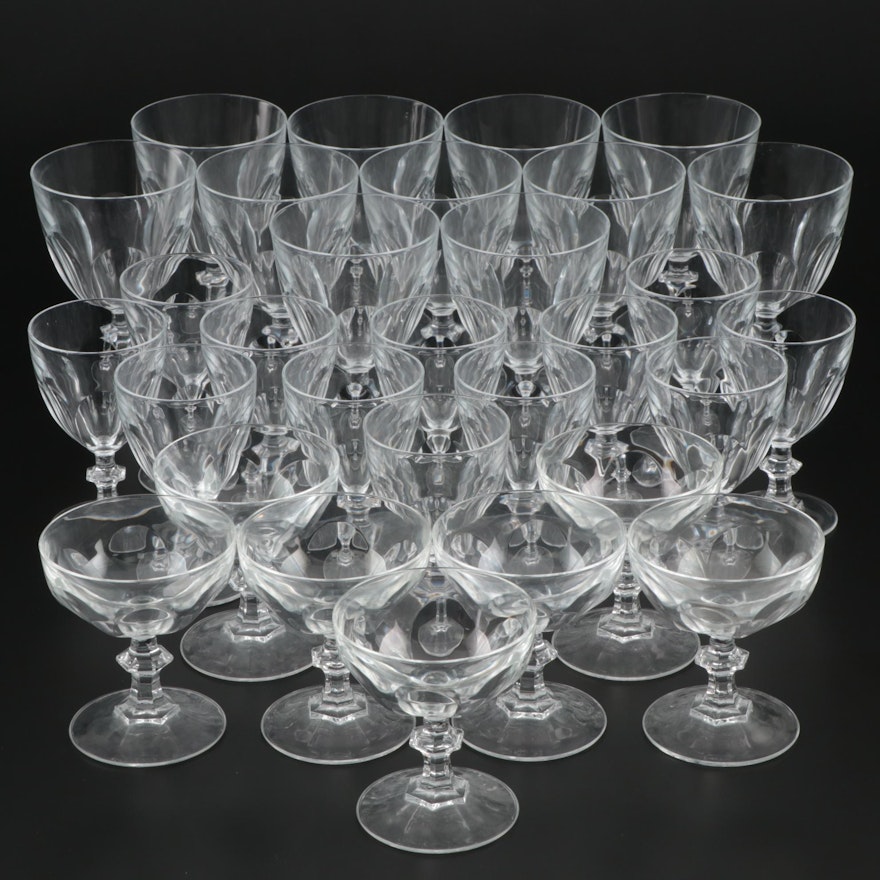 Cristal D'arques-Durand "Rambouillet" Blown Glass Stemware