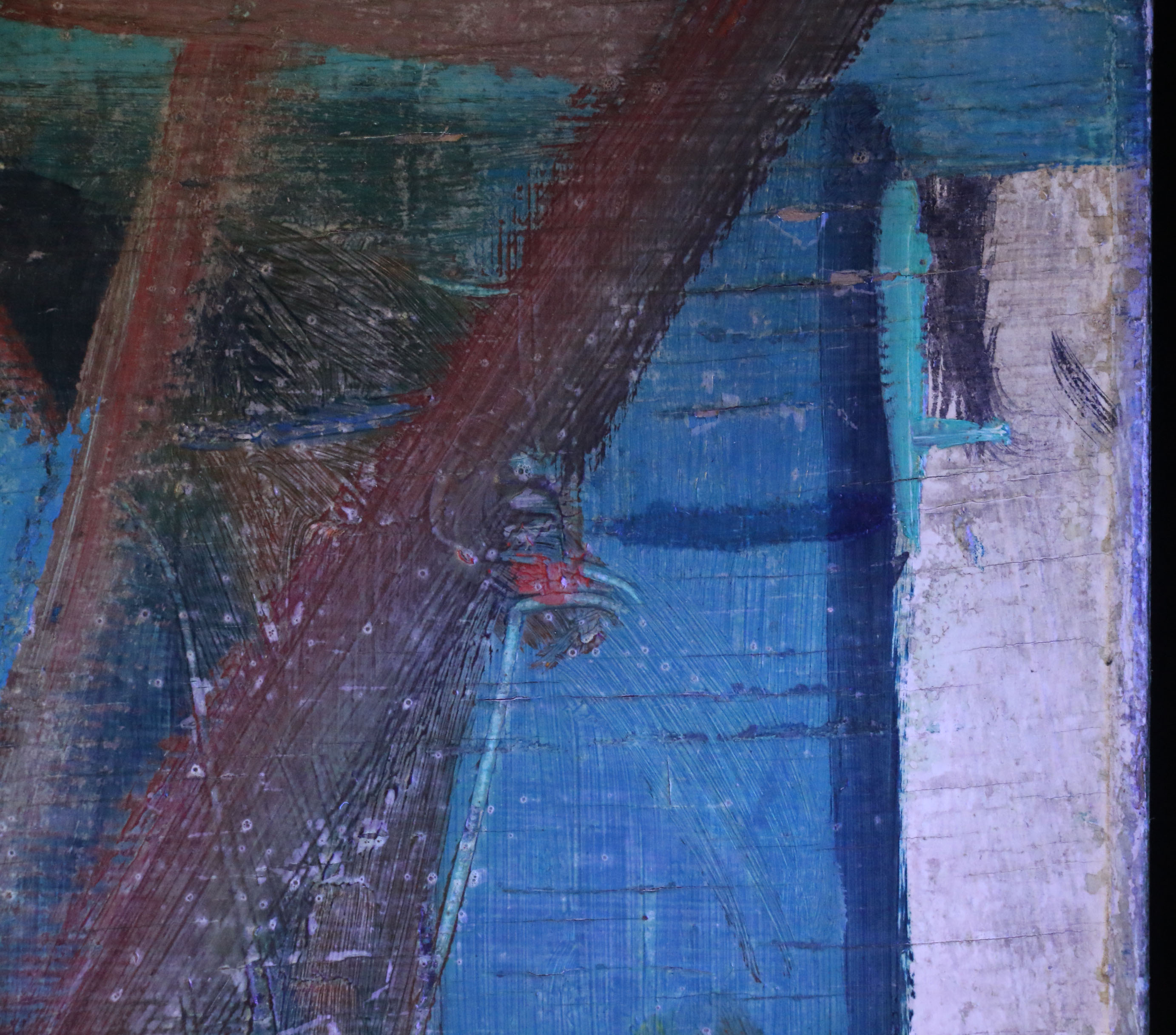 Franz Josef Kline Abstract Expressionist Oil Painting, Circa 1947 with Catalogue