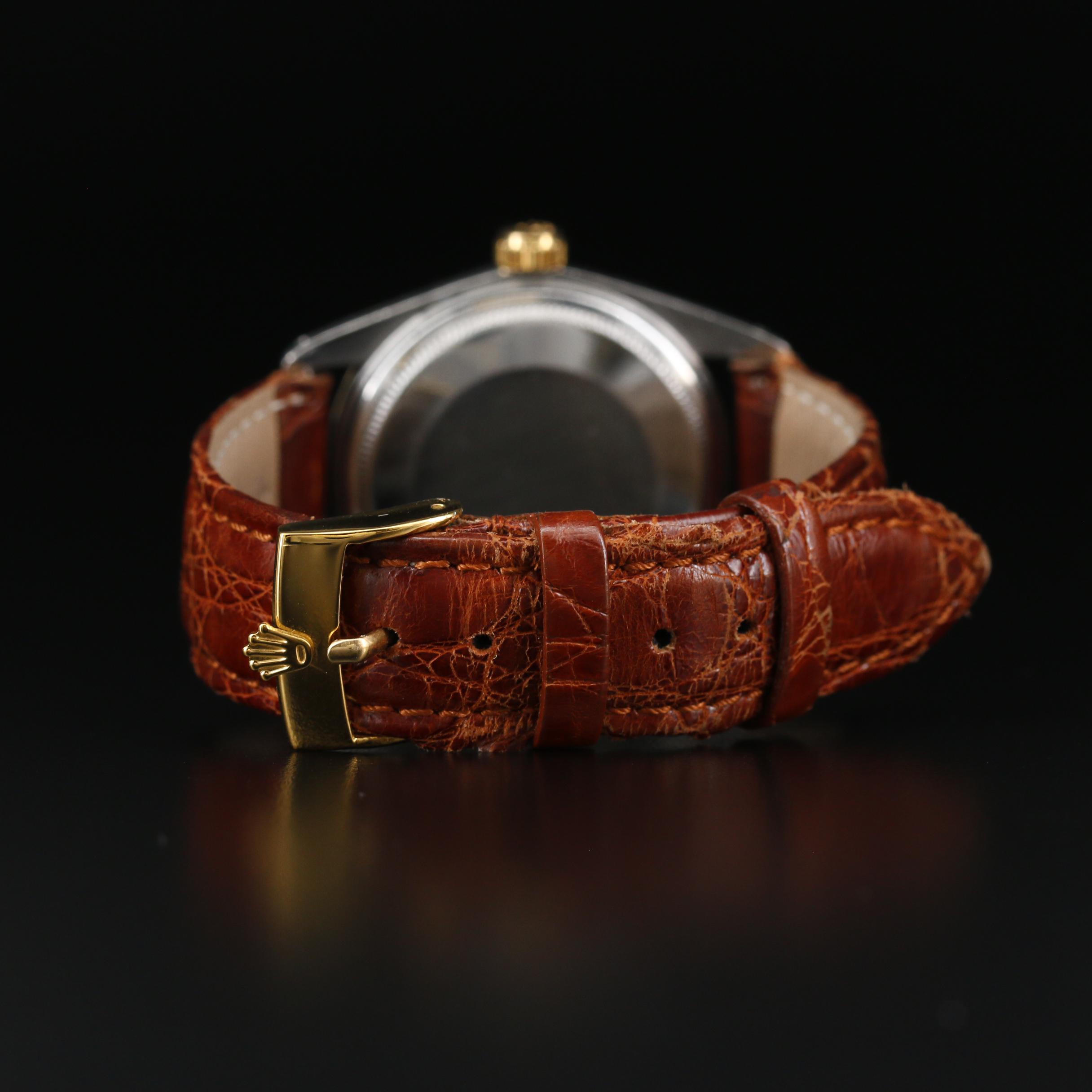 1969 Pie Pan Dial Rolex Datejust 14K Gold and Stainless Steel Watch