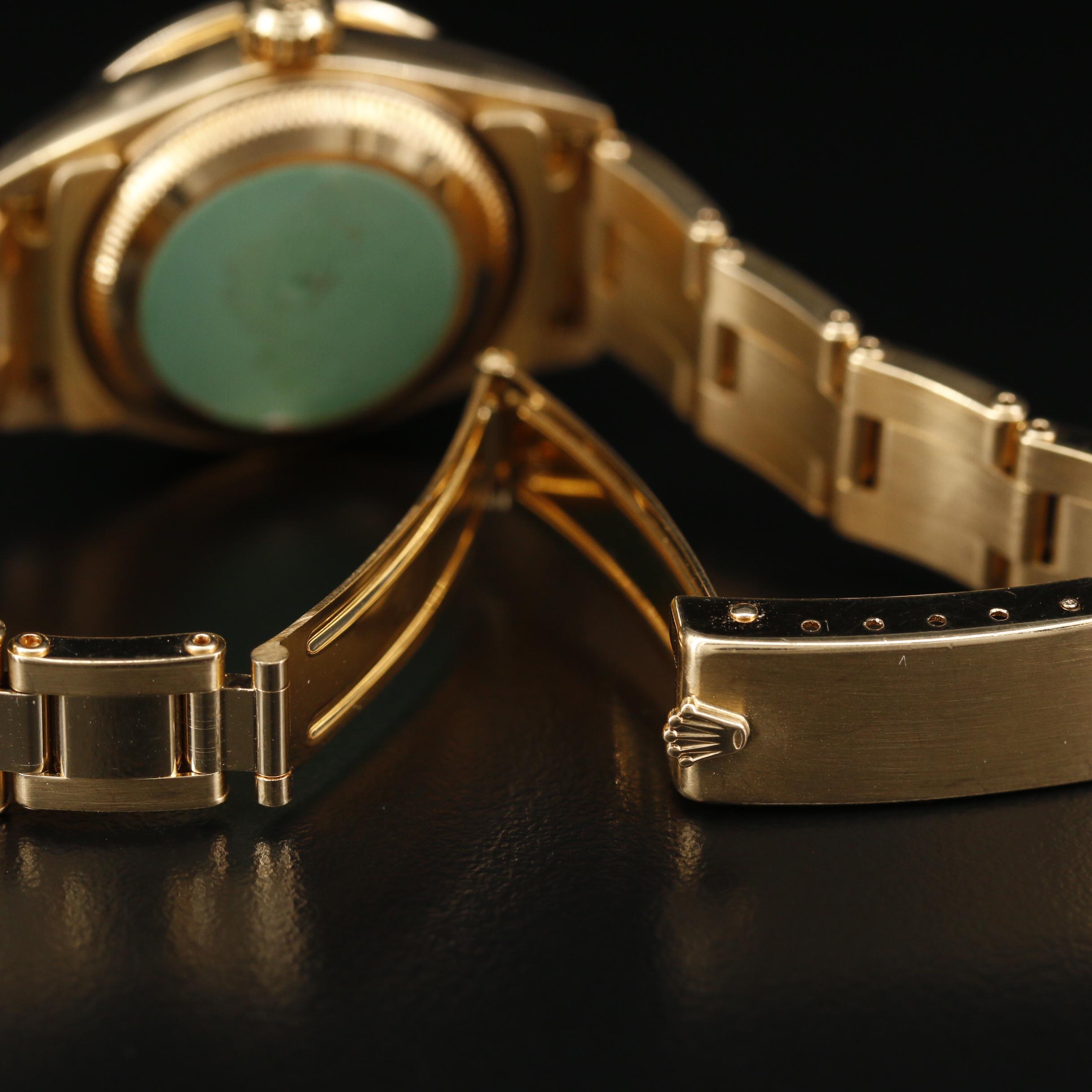 1999 Rolex Datejust 18K Gold and Diamond Bezel Automatic Watch