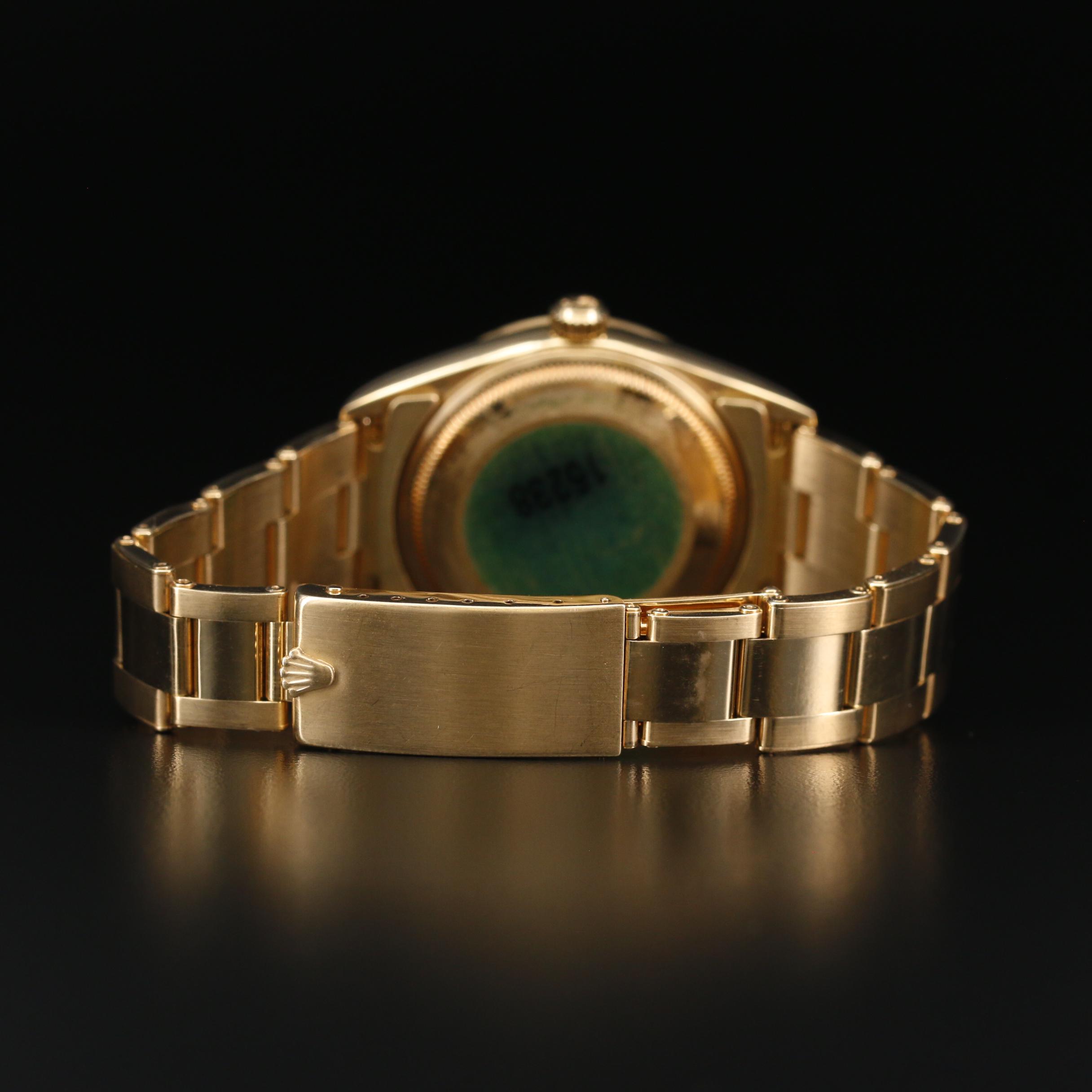 Rolex Date 18K Yellow Gold Automatic Watch, 2004