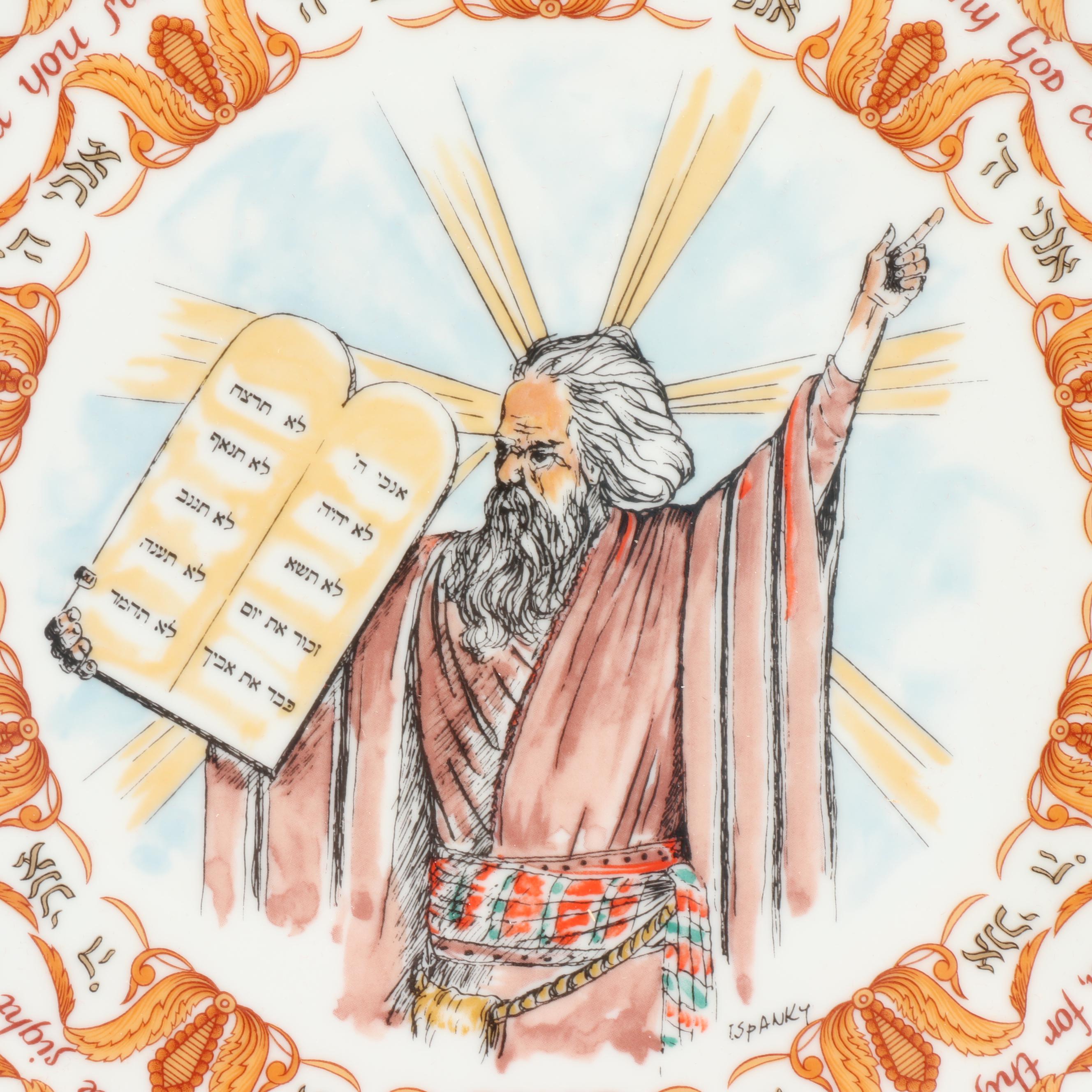 Goebel "Ten Commandments" Collector Plate Design by Laszlo Ispanky, 1979