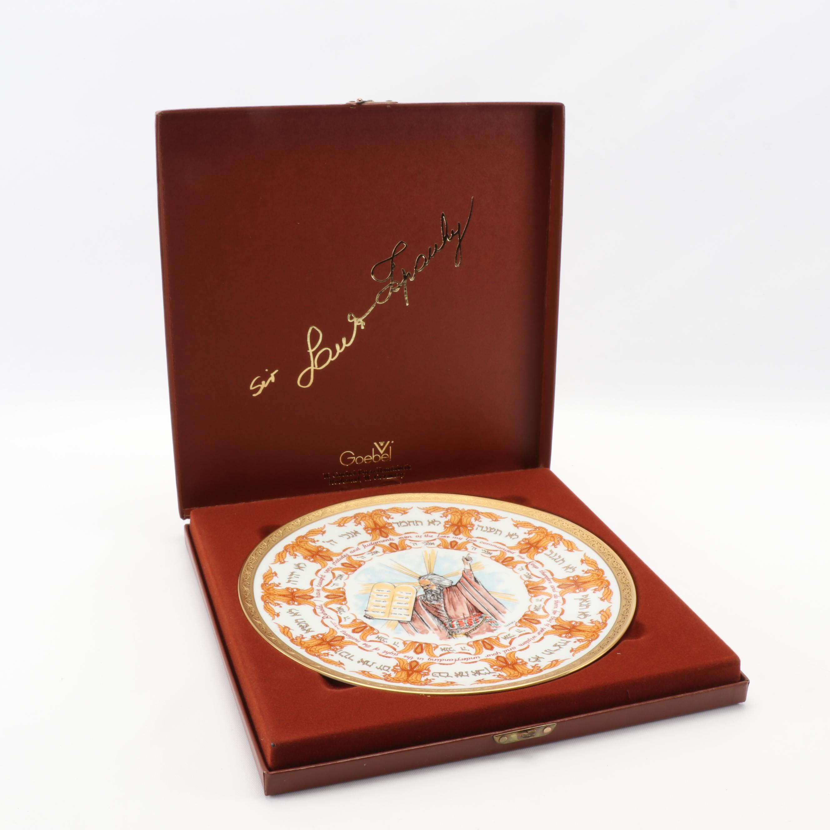 Goebel "Ten Commandments" Collector Plate Design by Laszlo Ispanky, 1979