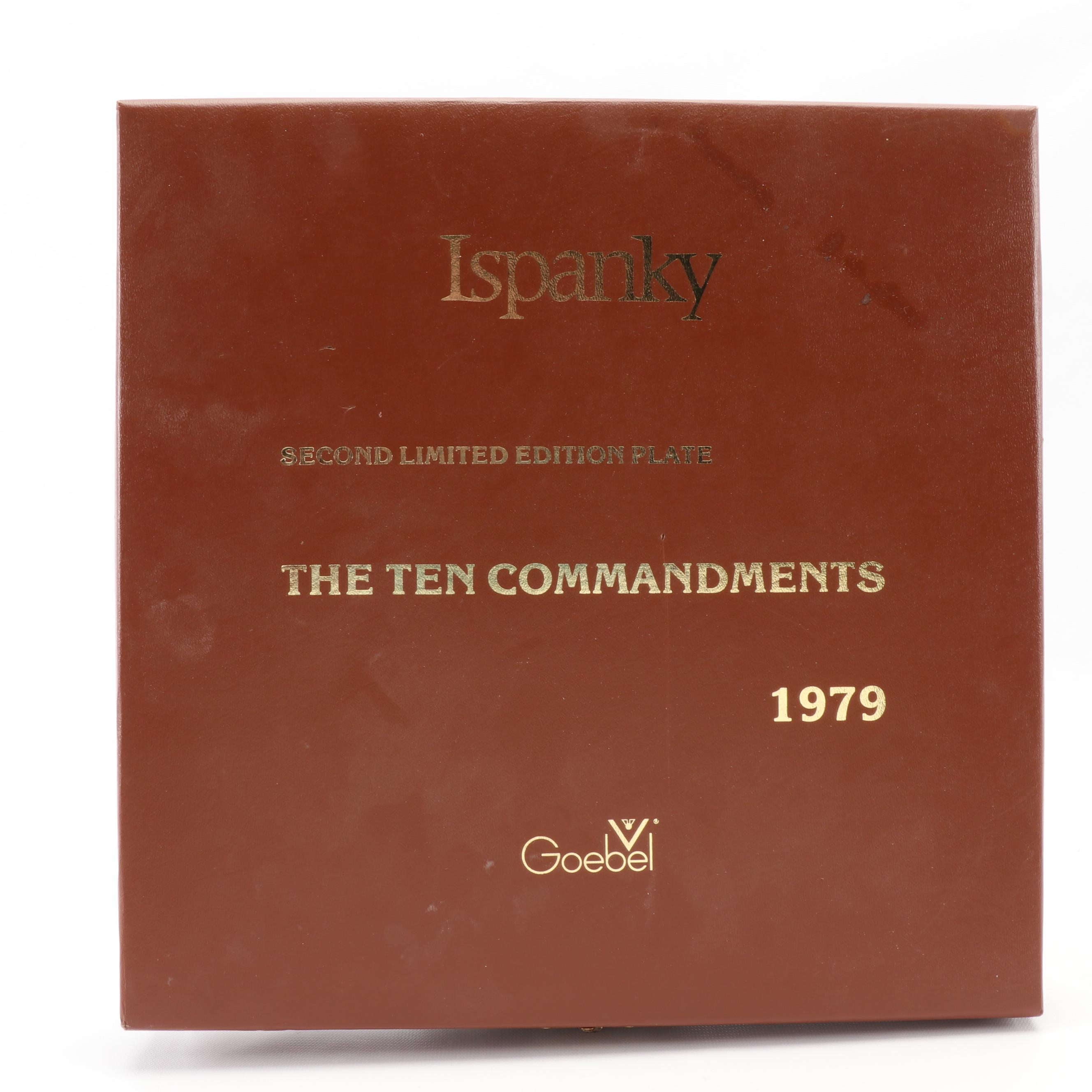 Goebel "Ten Commandments" Collector Plate Design by Laszlo Ispanky, 1979