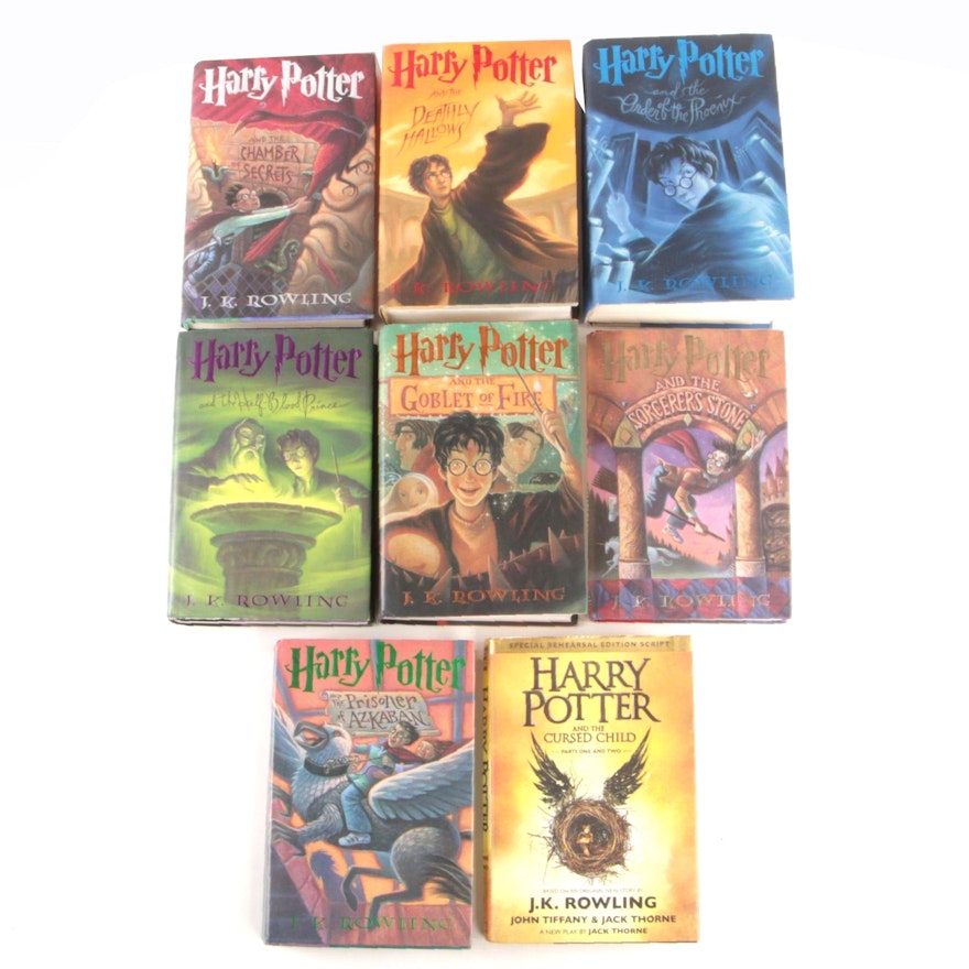 Complete Set "Harry Potter" Including First Editions, First Printings