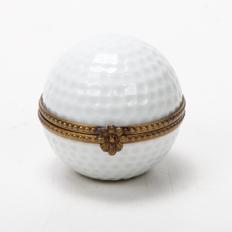 Rochard "Golf Ball" Porcelain Limoges Box