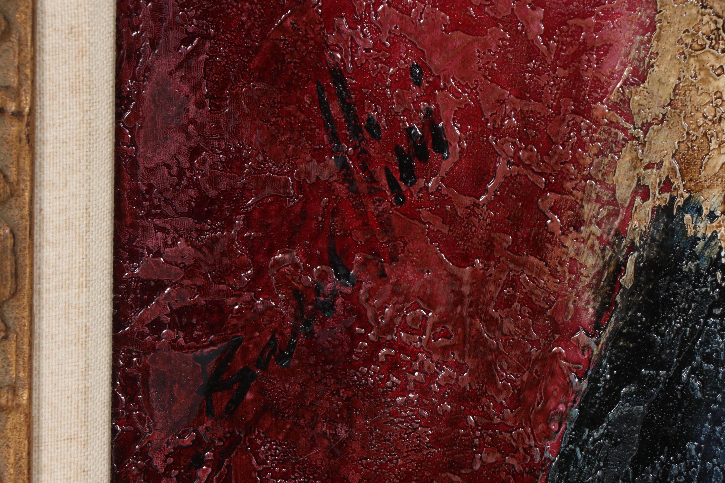 Oil Painting of Crying Girl